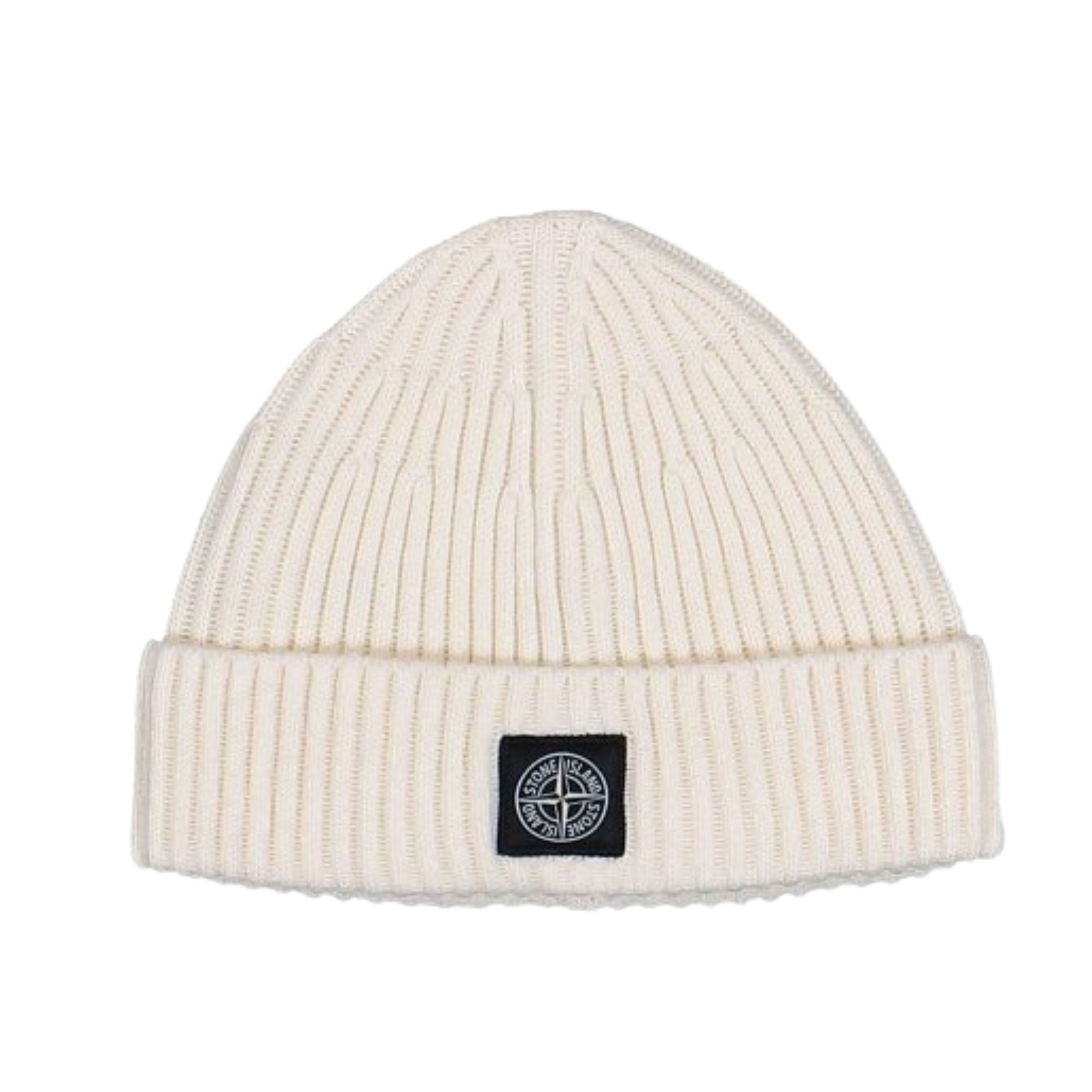 Stone Island Bonnet Laine Beige