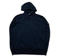 Stone Island Hoodie Boutonné Marine-Stone Island