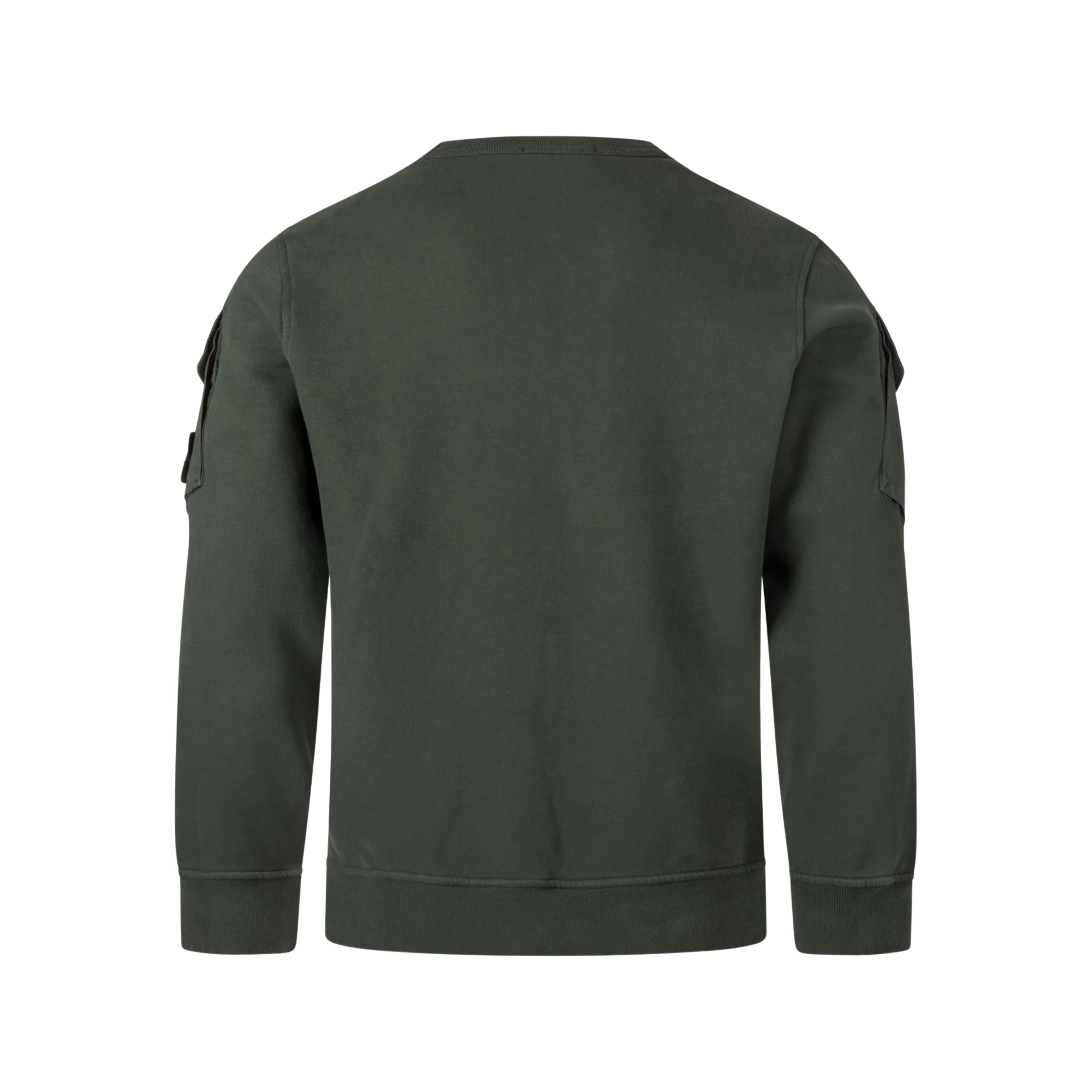 Stone Island Pull Crewneck Brushed Organic Vert