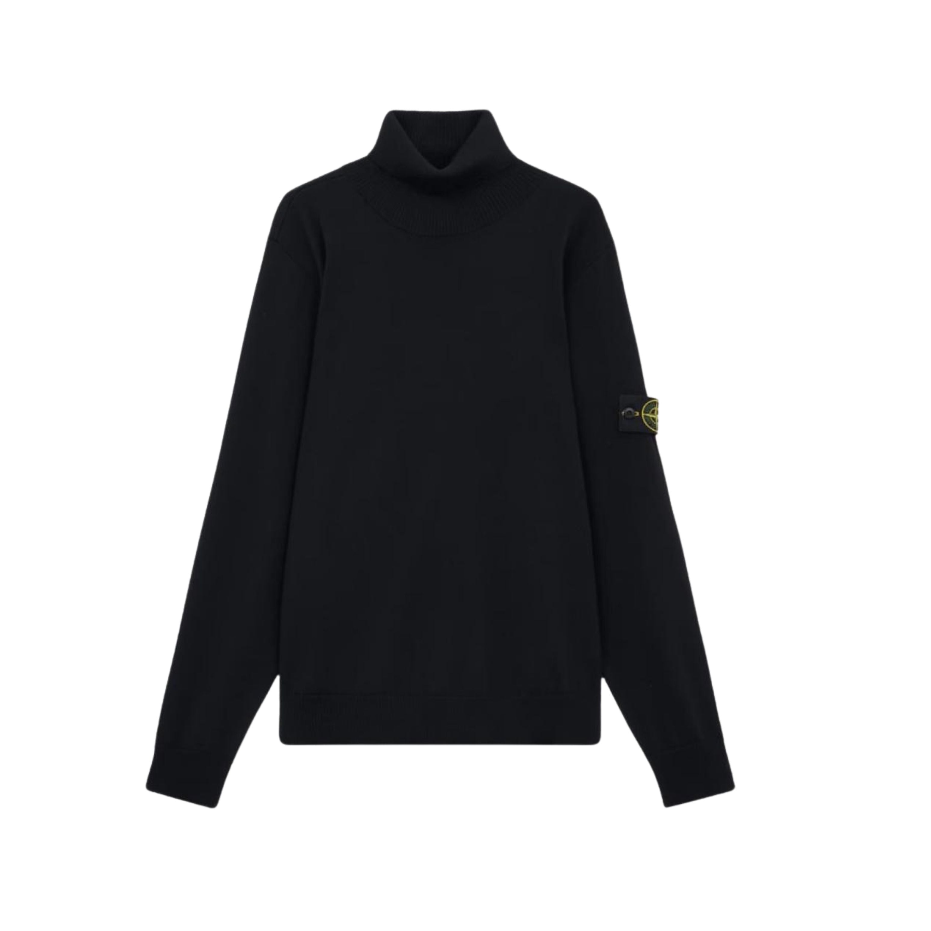 Stone Island Pull Crewneck col roulé Noir