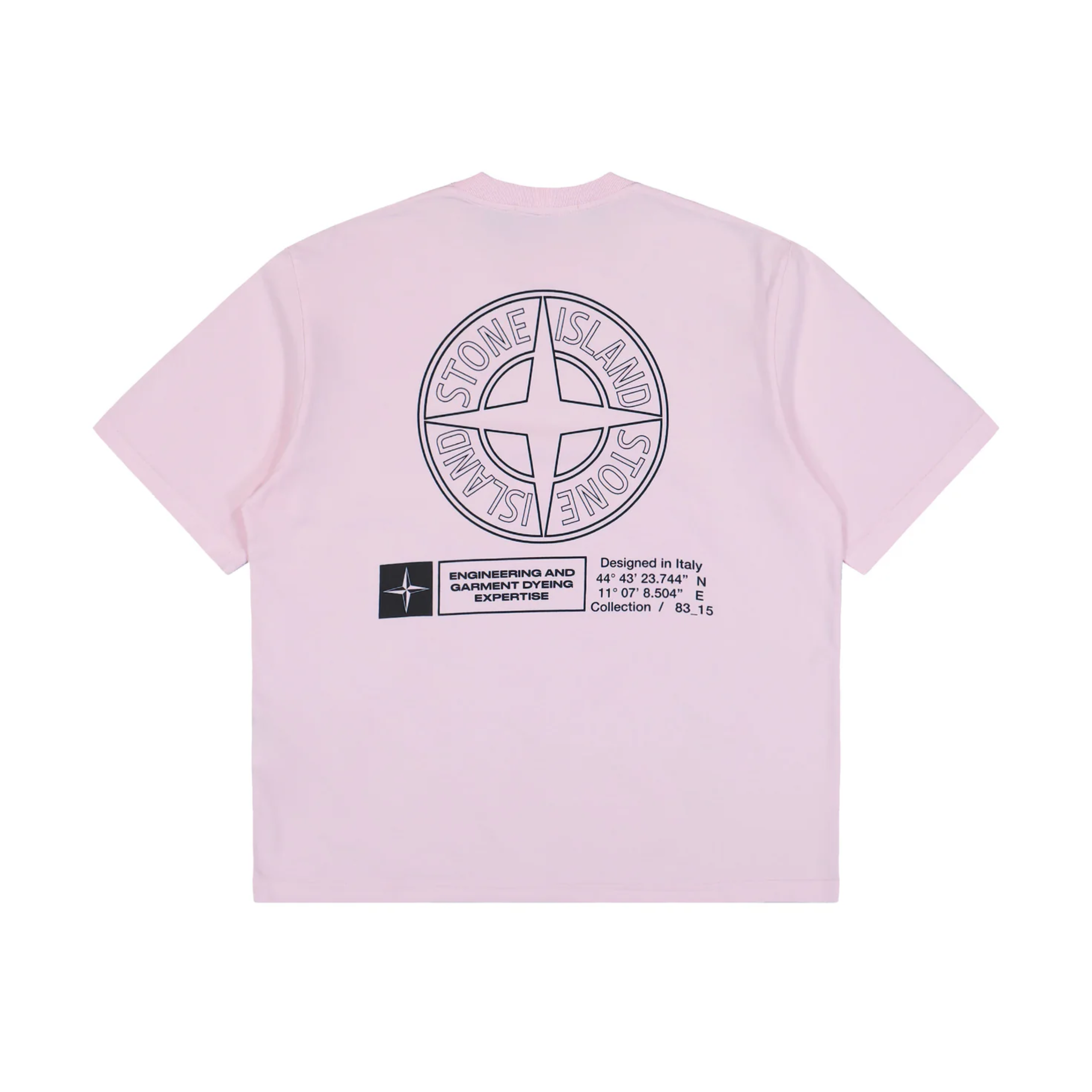 Stone Island T-shirt Industrial Print Rose