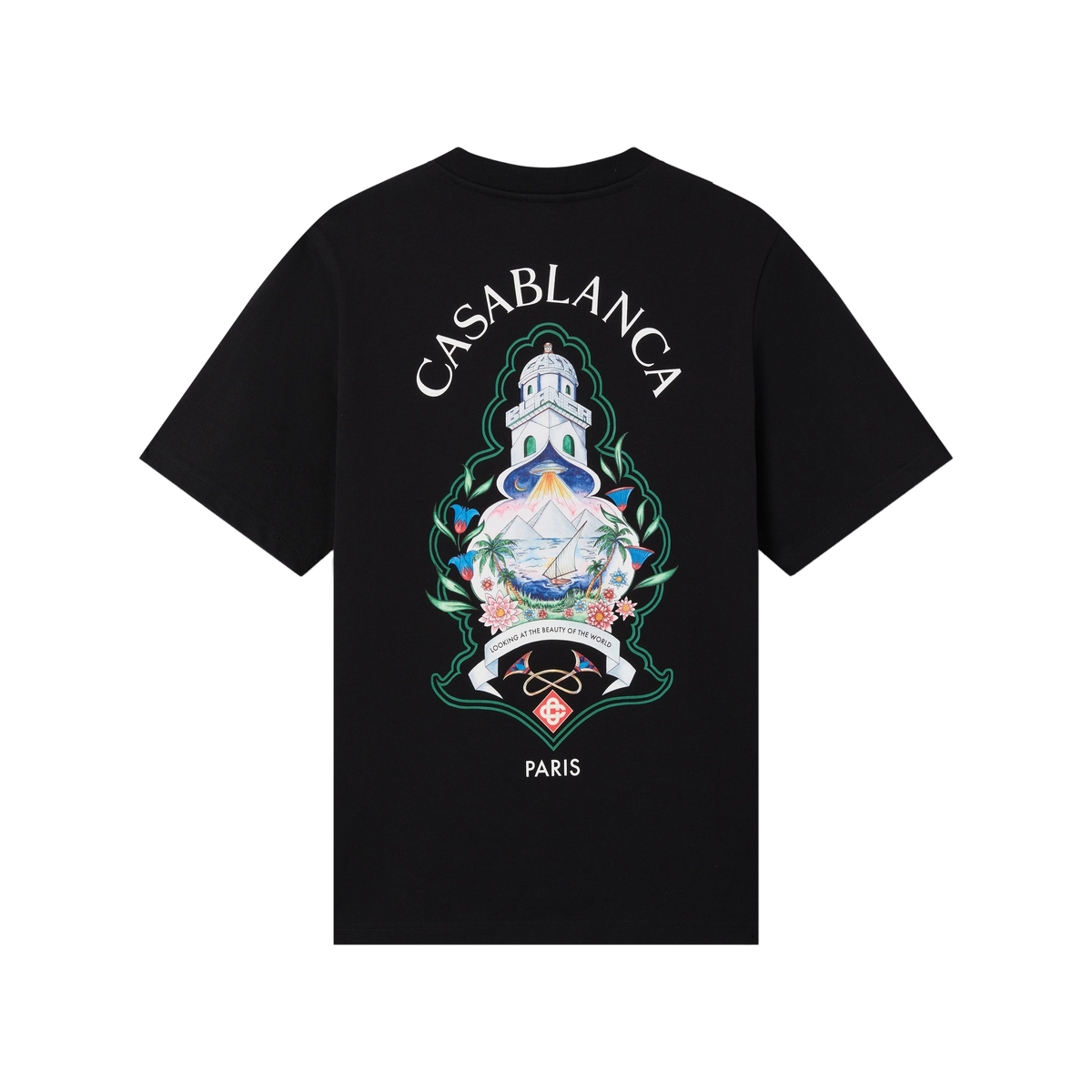 Casablanca T Shirt Hotel Emblem Black