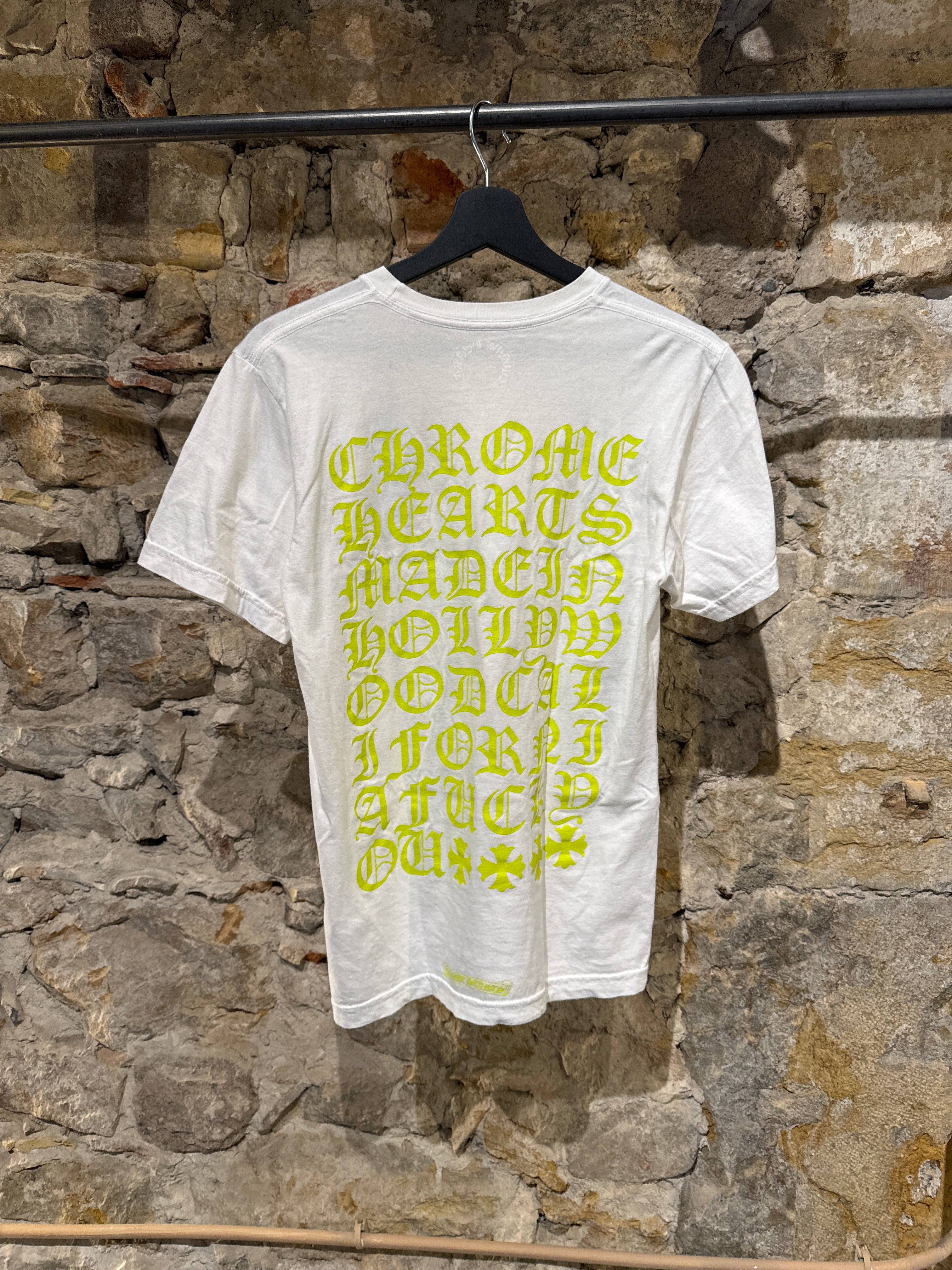 Chrome Hearts T-Shirt Pocket Crew "White Green" Chrome Hearts