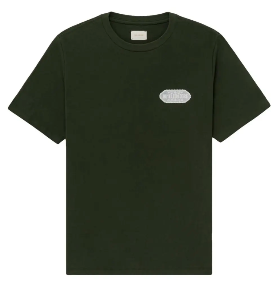 T-Shirt - Printed Lace - Kombu Green