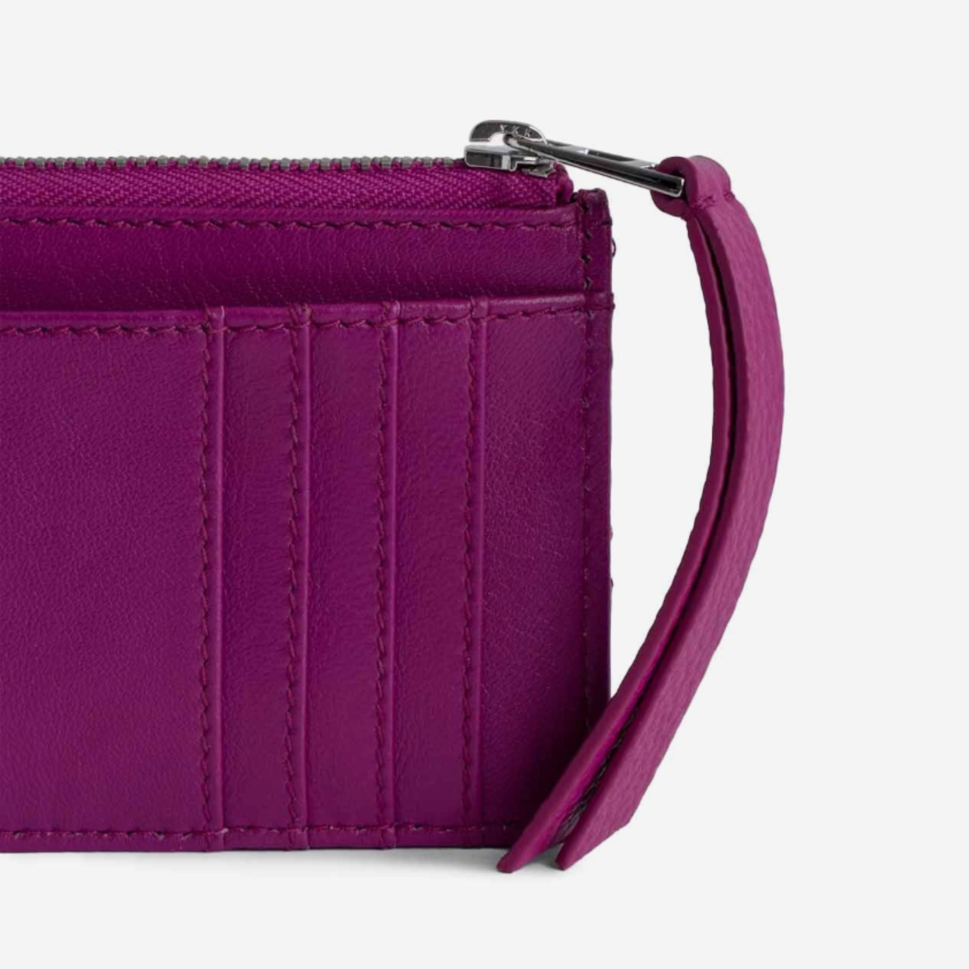 Zadig & Voltaire Porte Carte Lucky Charms Glam Violet