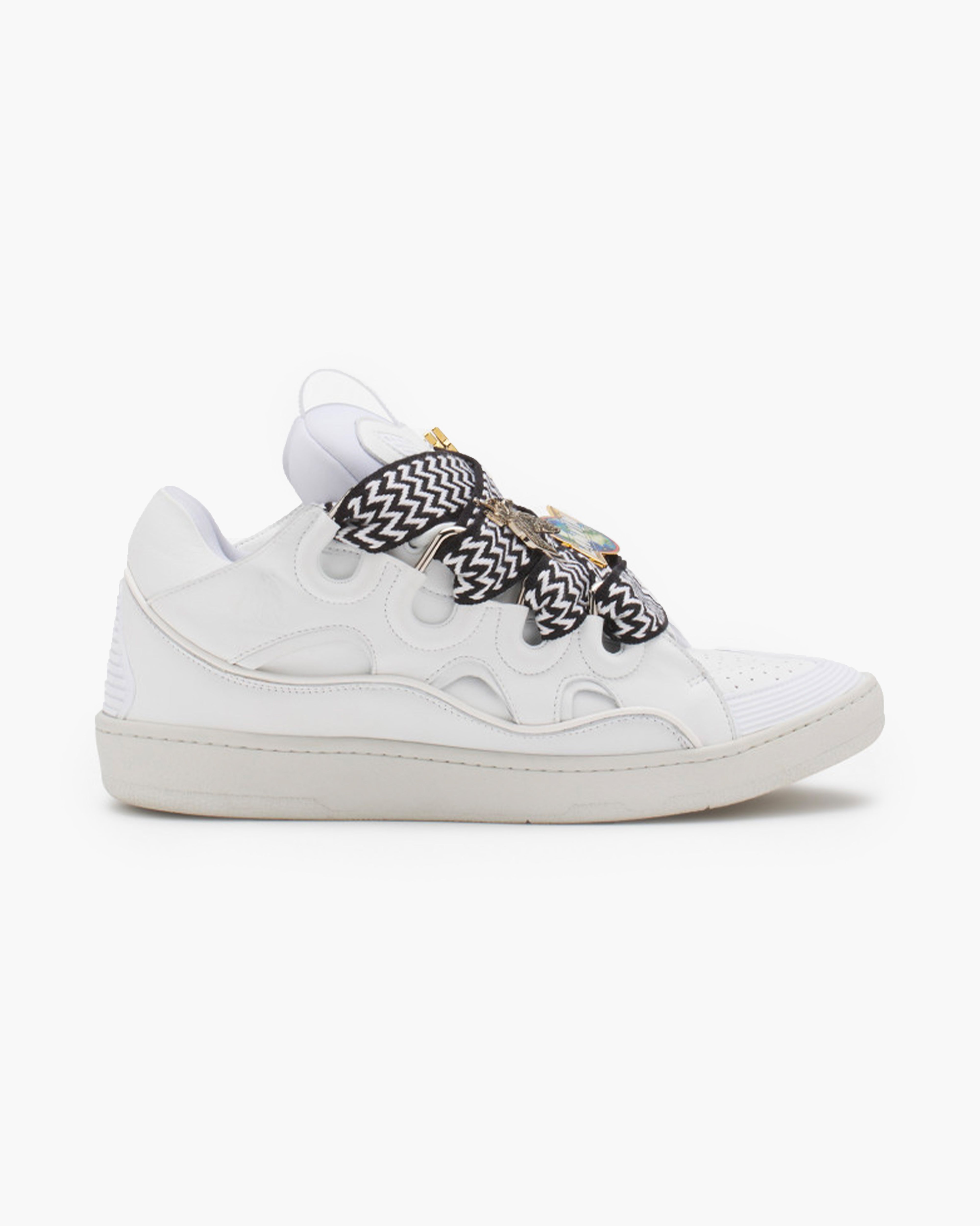 Leather Curb Sneaker 3.0 White