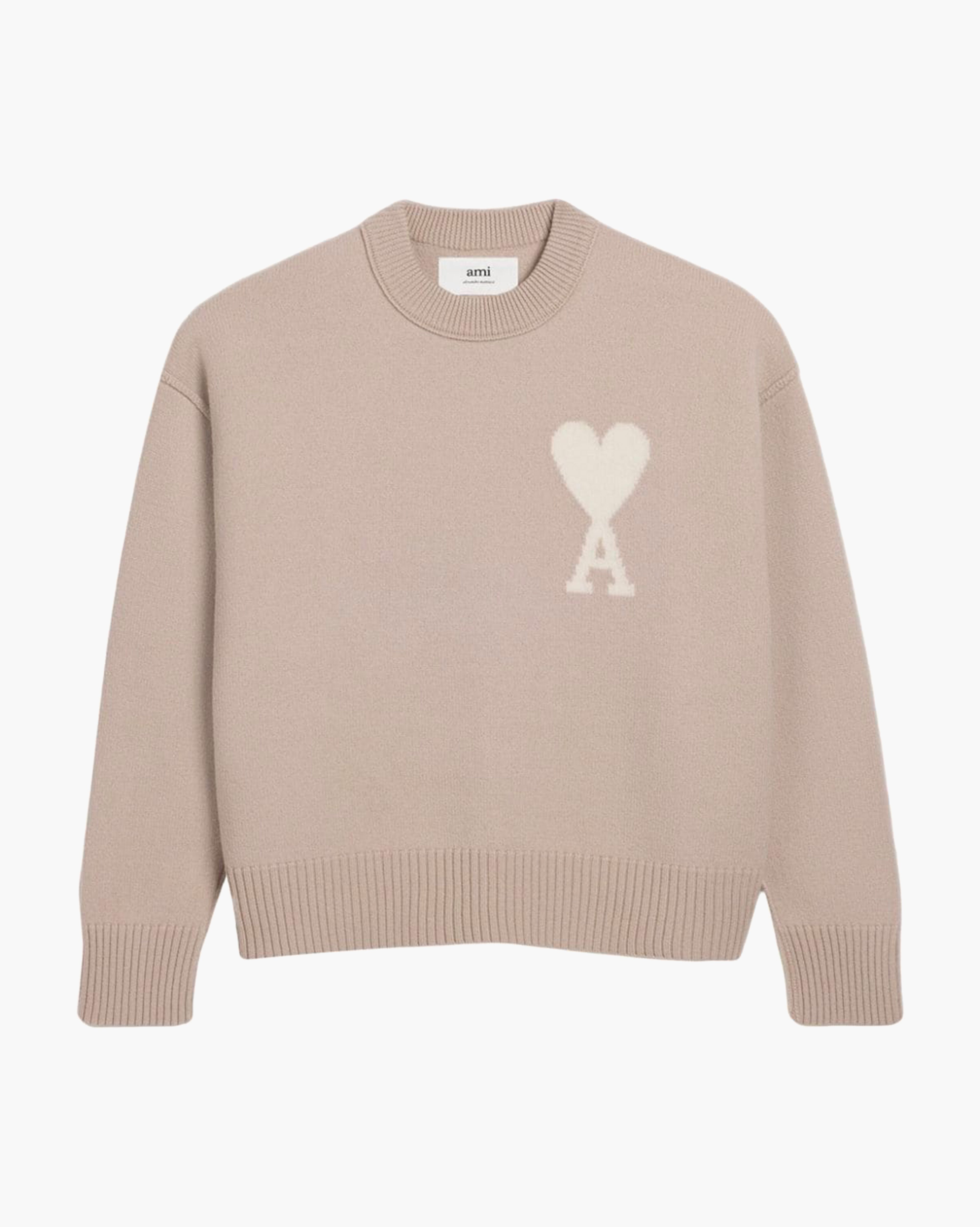 Ami Paris Pull Ami de Coeur - Écru