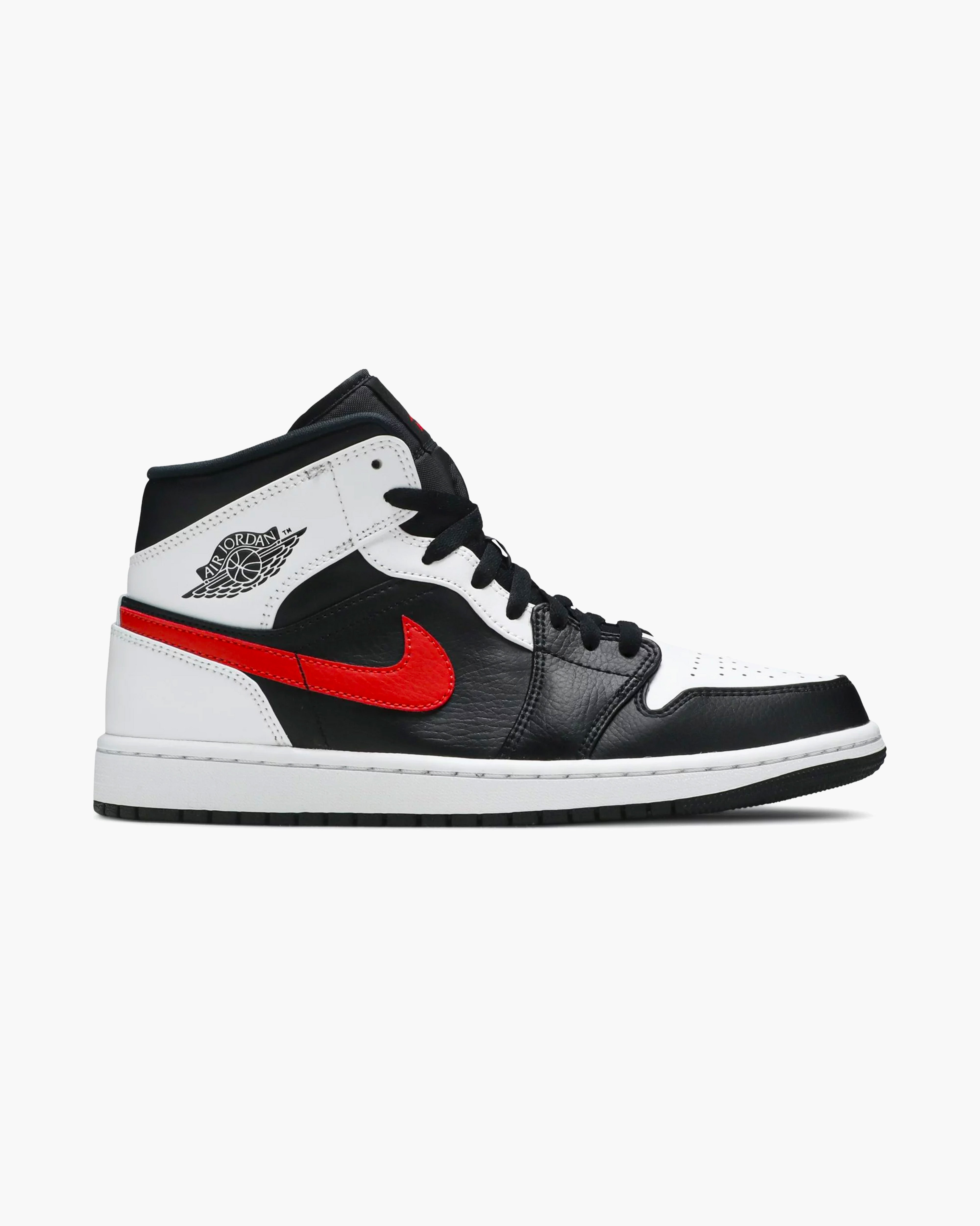 Air Jordan 1 Mid Black Chile Red White