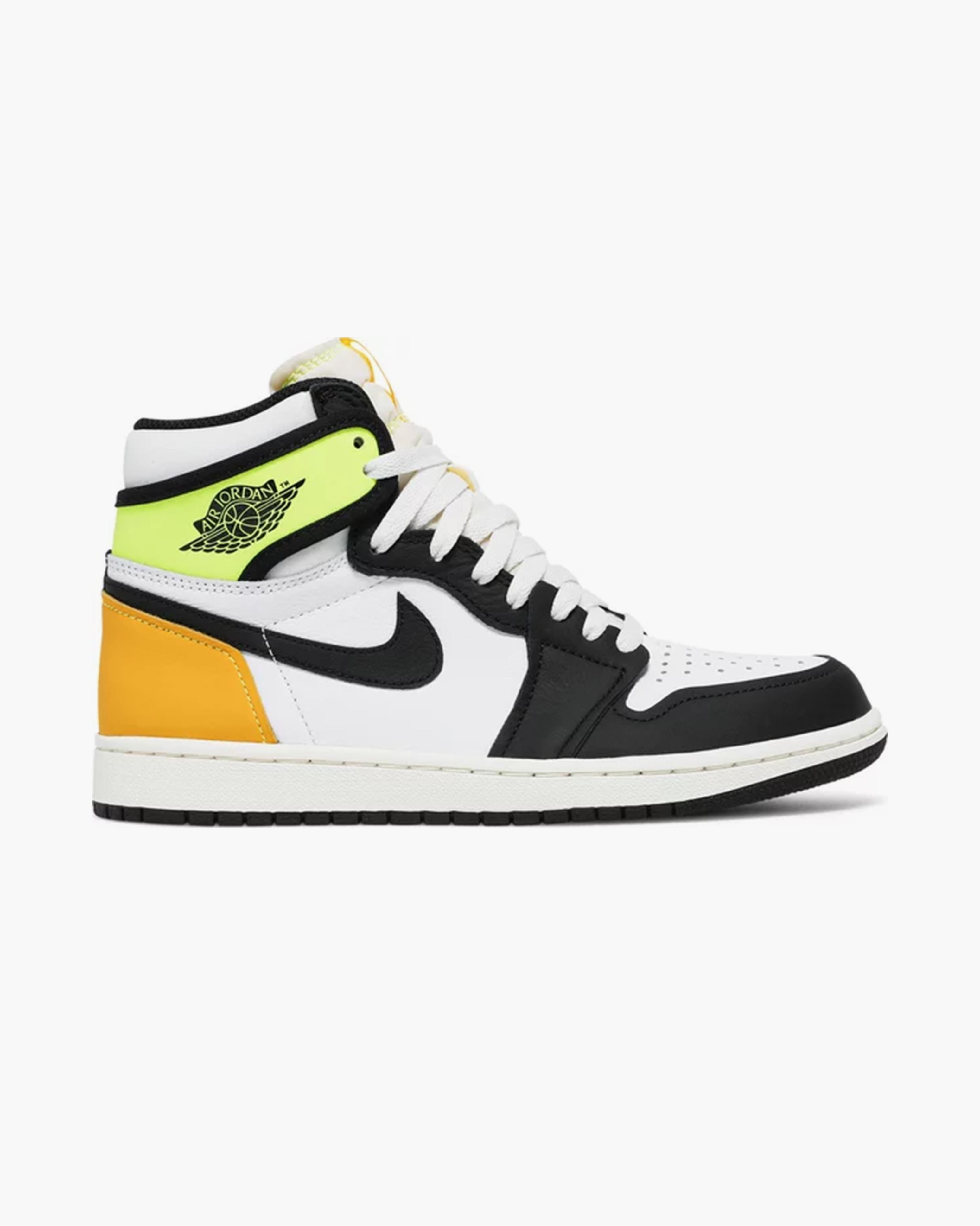 Air Jordan 1 Retro High White Black Volt University Gold