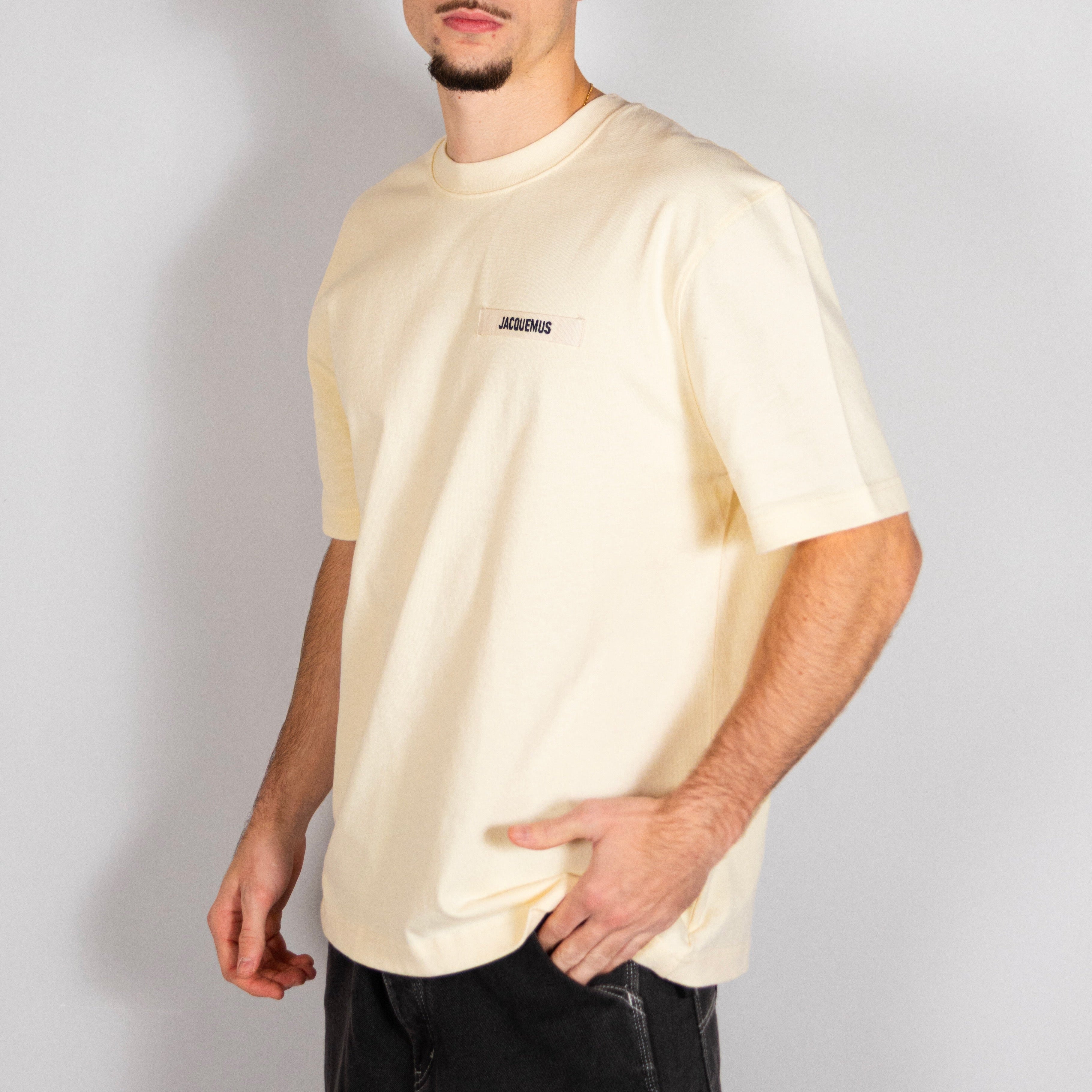 Jacquemus T-Shirt Gros Grain Beige