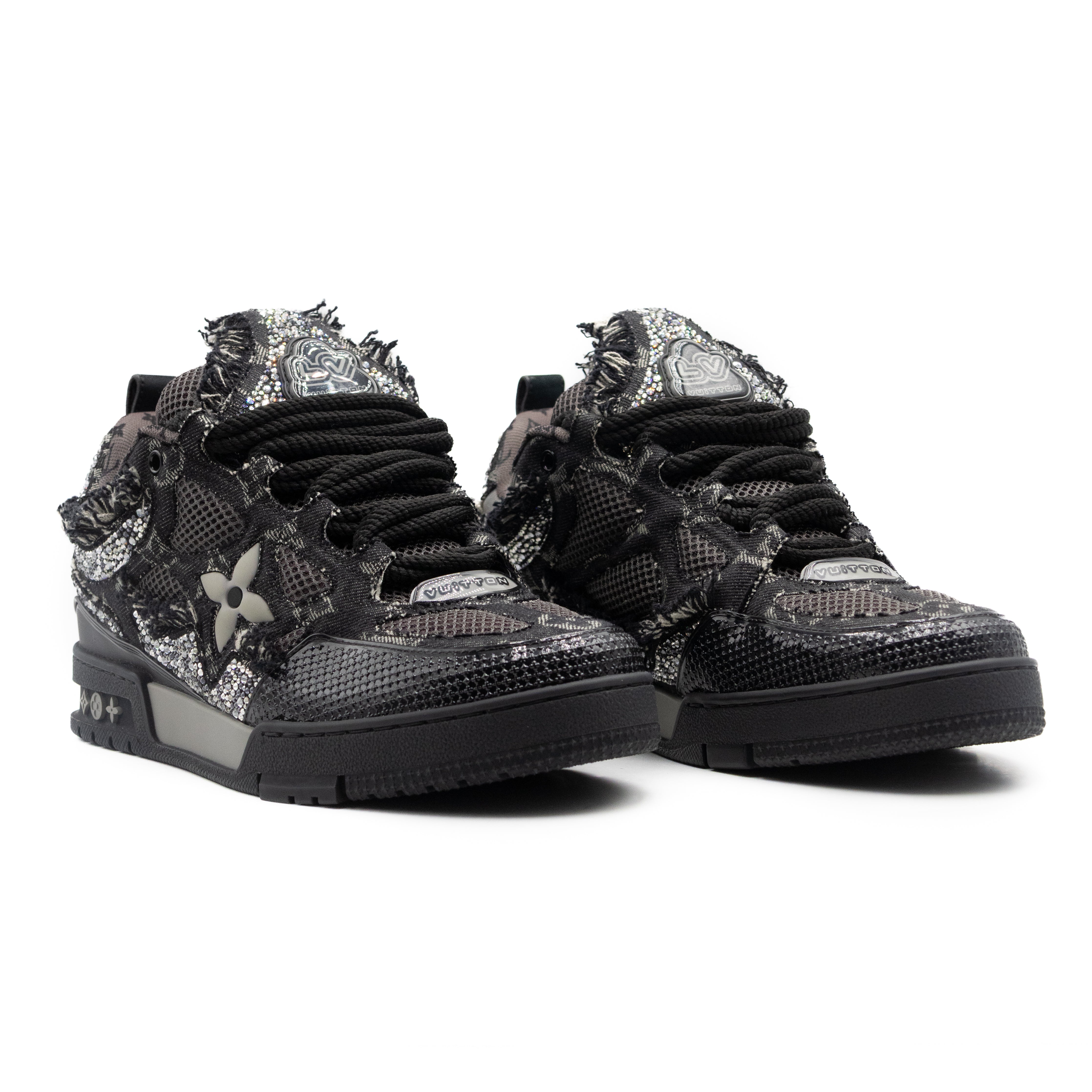 Louis Vuitton Skate Trainer Black Swarovski Monogran