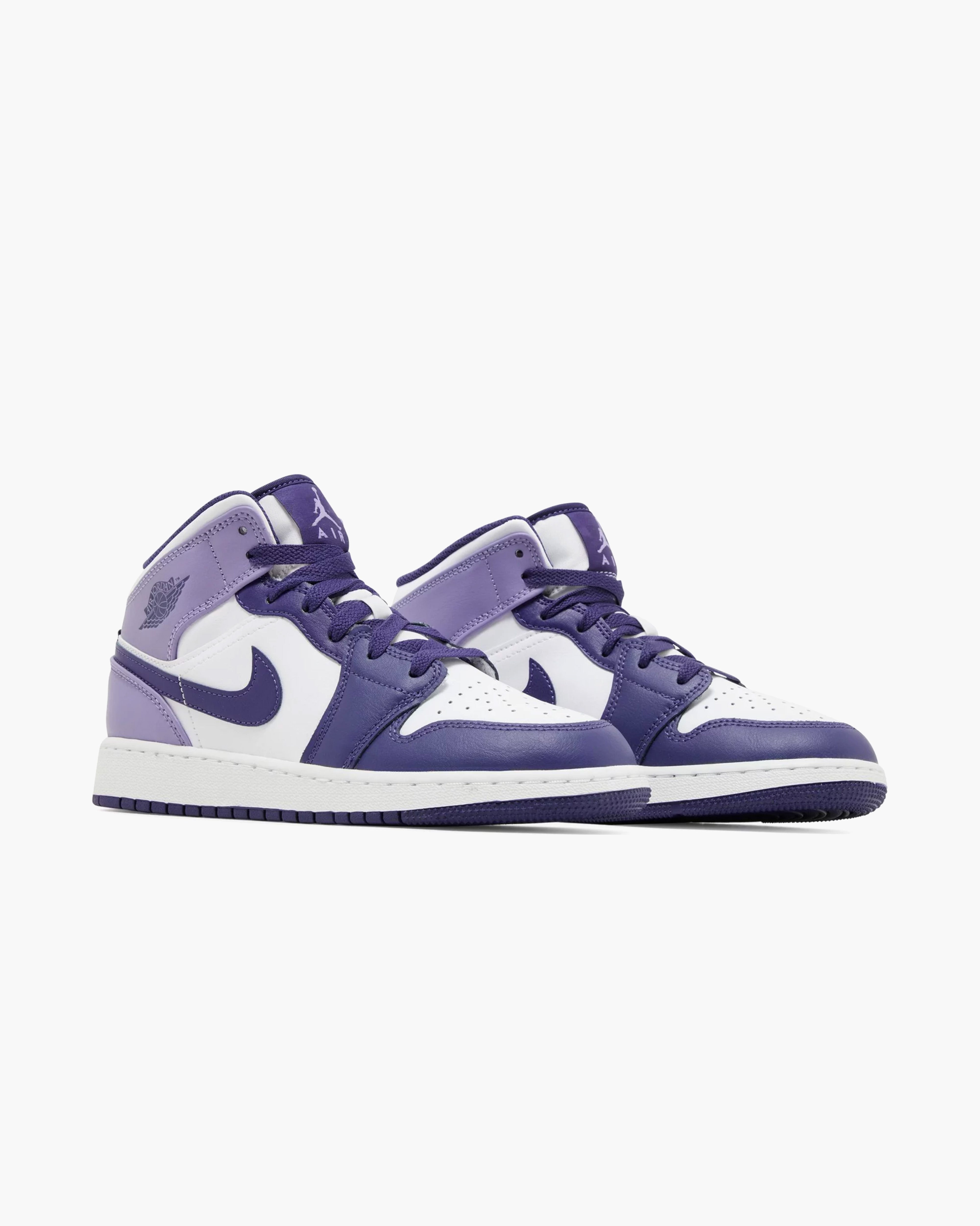 Air Jordan 1 Mid White Sky J Purple