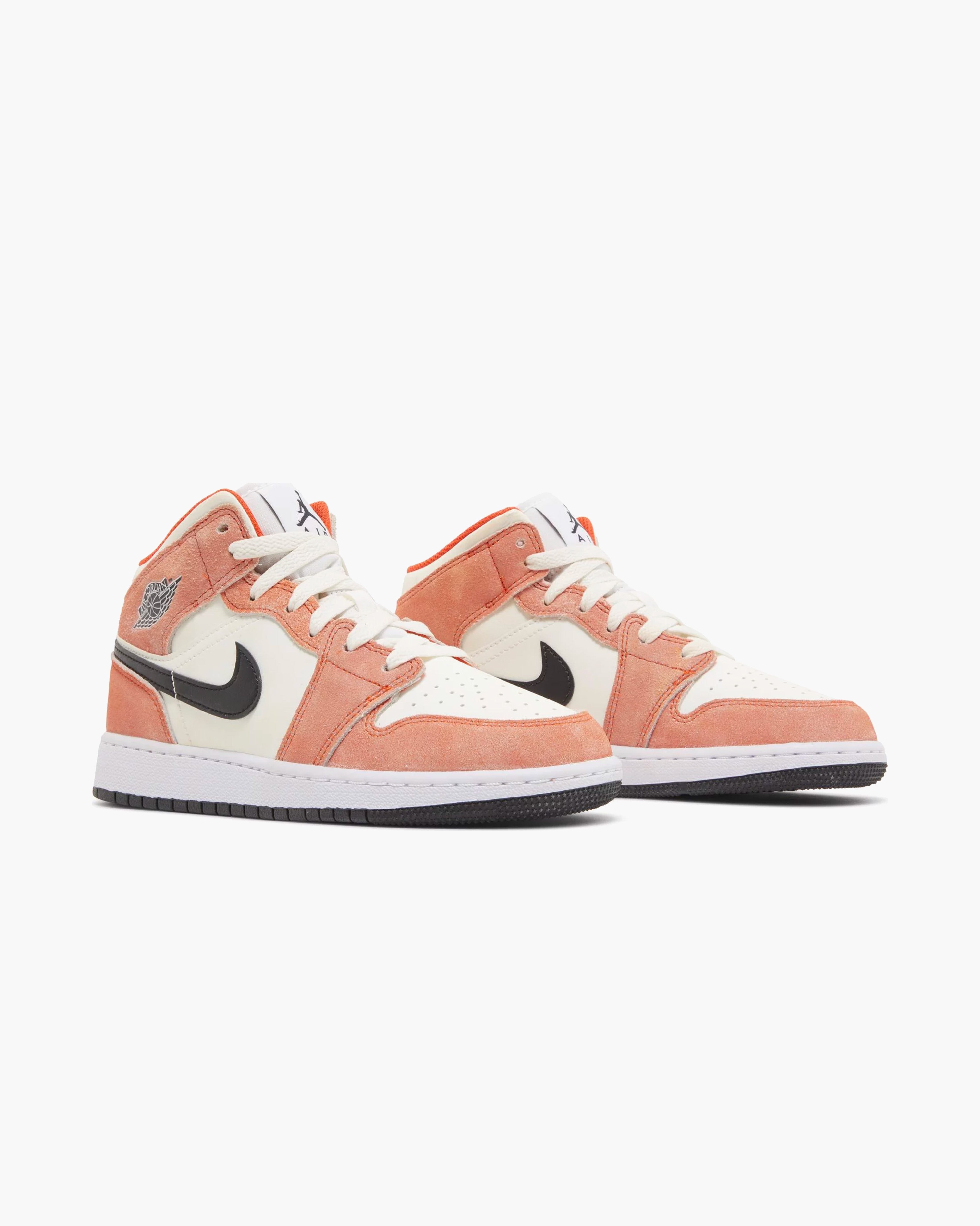 Air Jordan 1 Mid SE Orange Suede