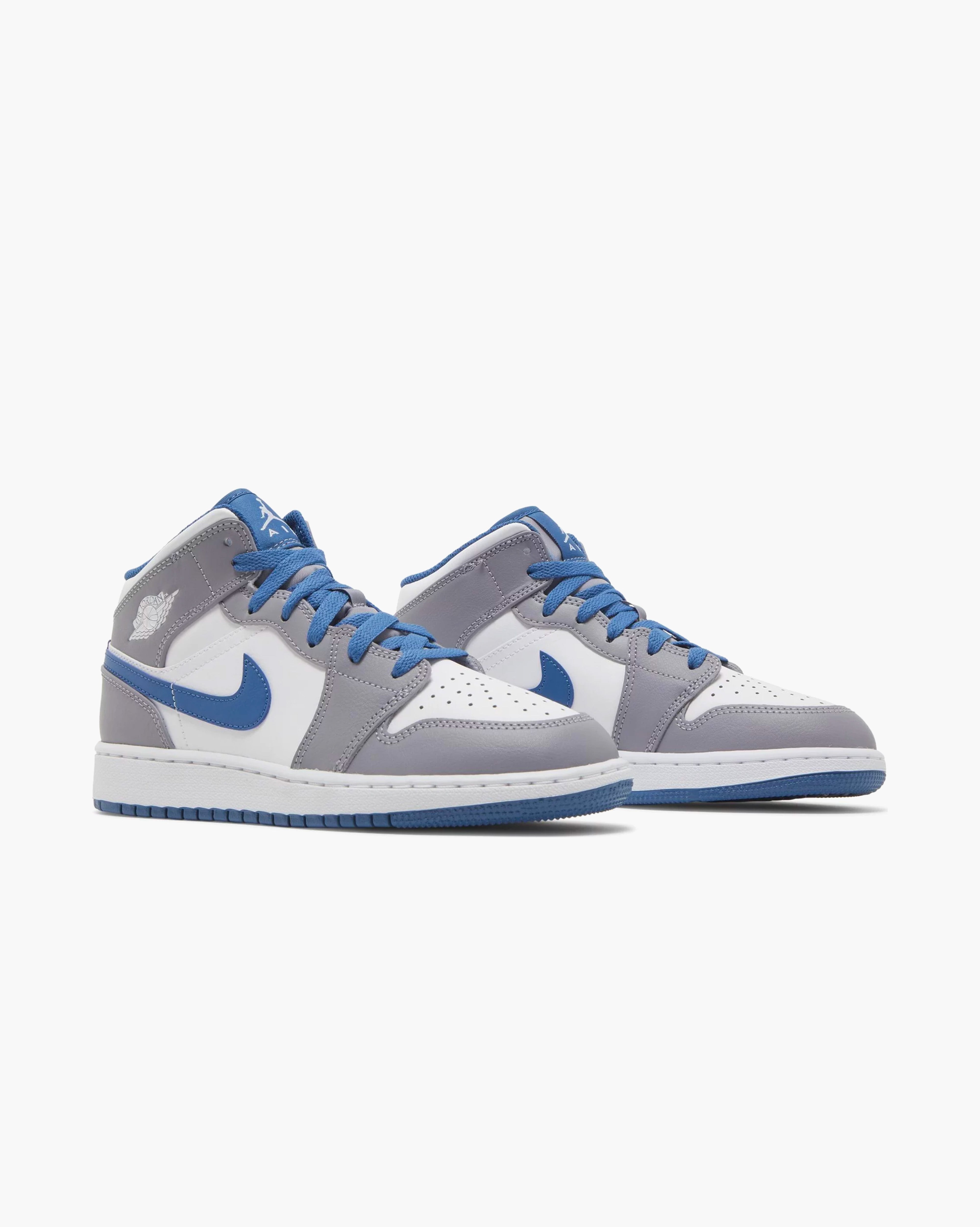 Air Jordan 1 Mid True Blue Cement