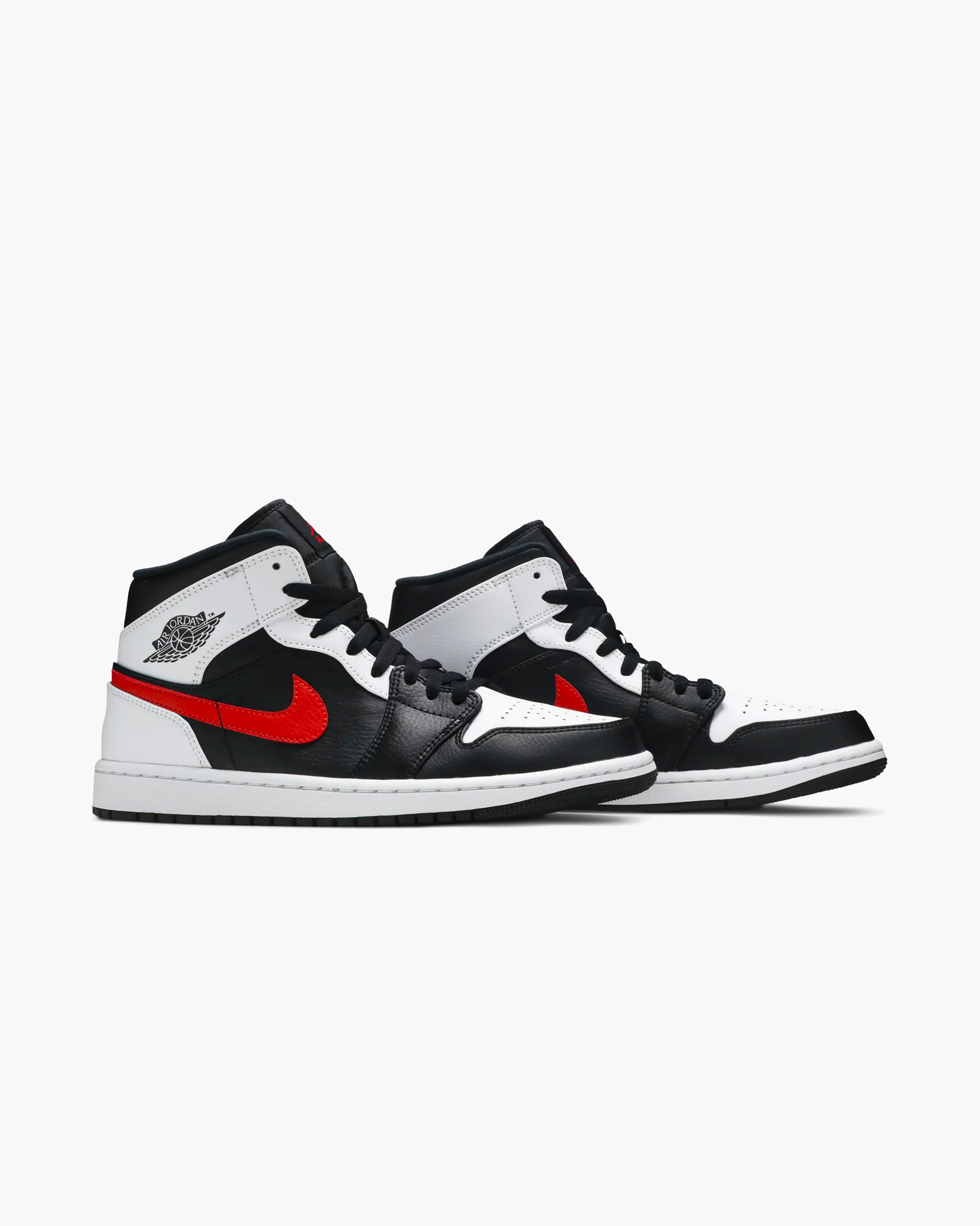 Air Jordan 1 Mid Black Chile Red White