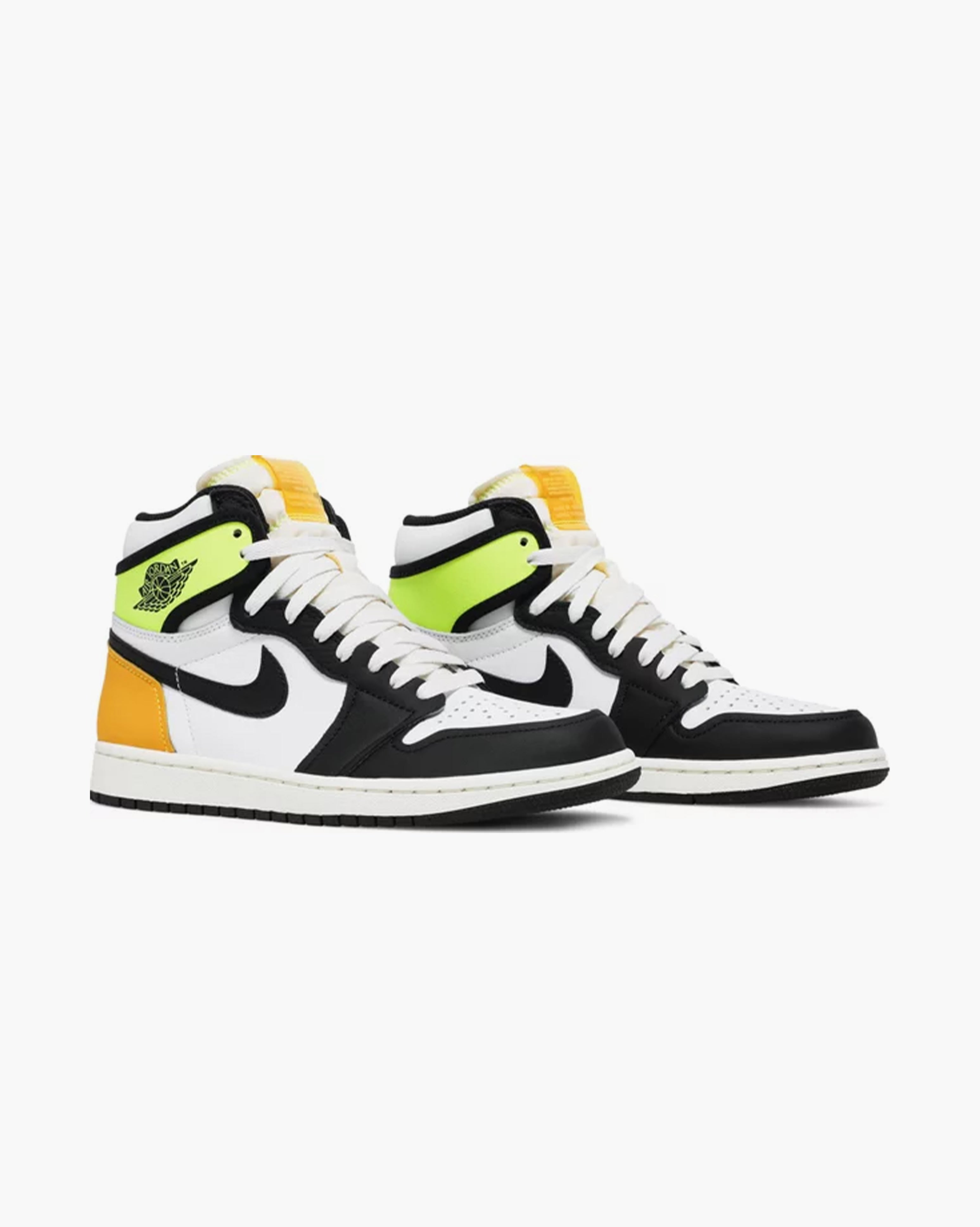 Air Jordan 1 Retro High White Black Volt University Gold