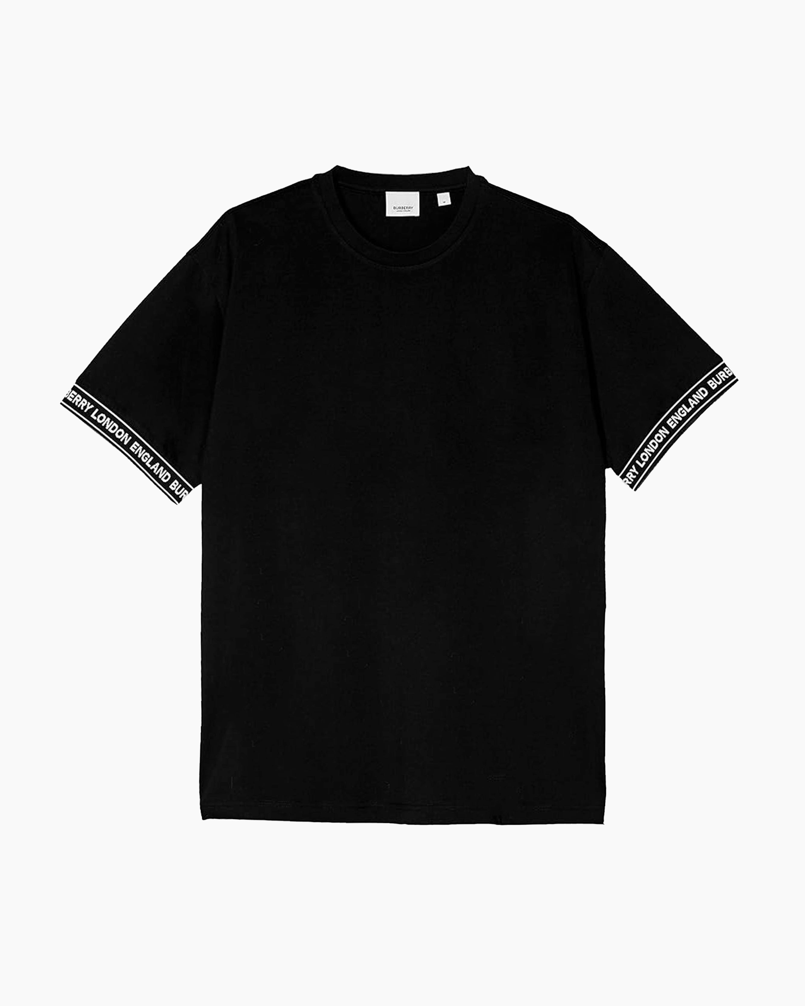 Burberry T-Shirt - Teslow Taped Sleeve - Black