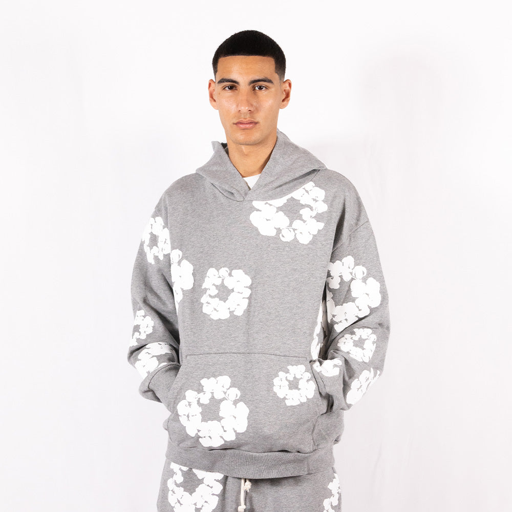 Denim Tears Hoodie The Cotton Wreath Gray
