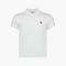 Polo Ami Paris Blanc De Coeur Rouge