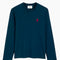Ami Paris Long Sleeve T-Shirt with Red and Blue Heart