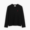 Ami Paris Long Sleeve T-Shirt with Red and Black Heart