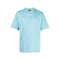 Amiri T-shirt Staggered Logo Bleu