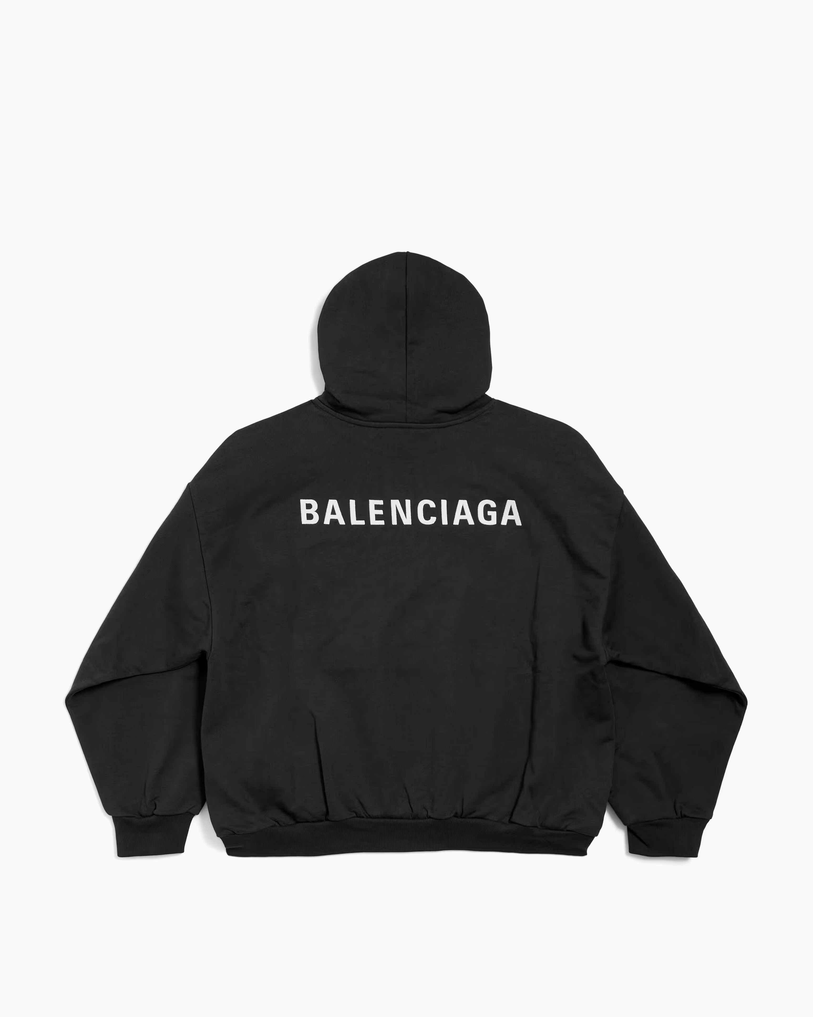 Balenciaga SS22 Back Logo Black Hoodie Balenciaga Les Pieces Concept