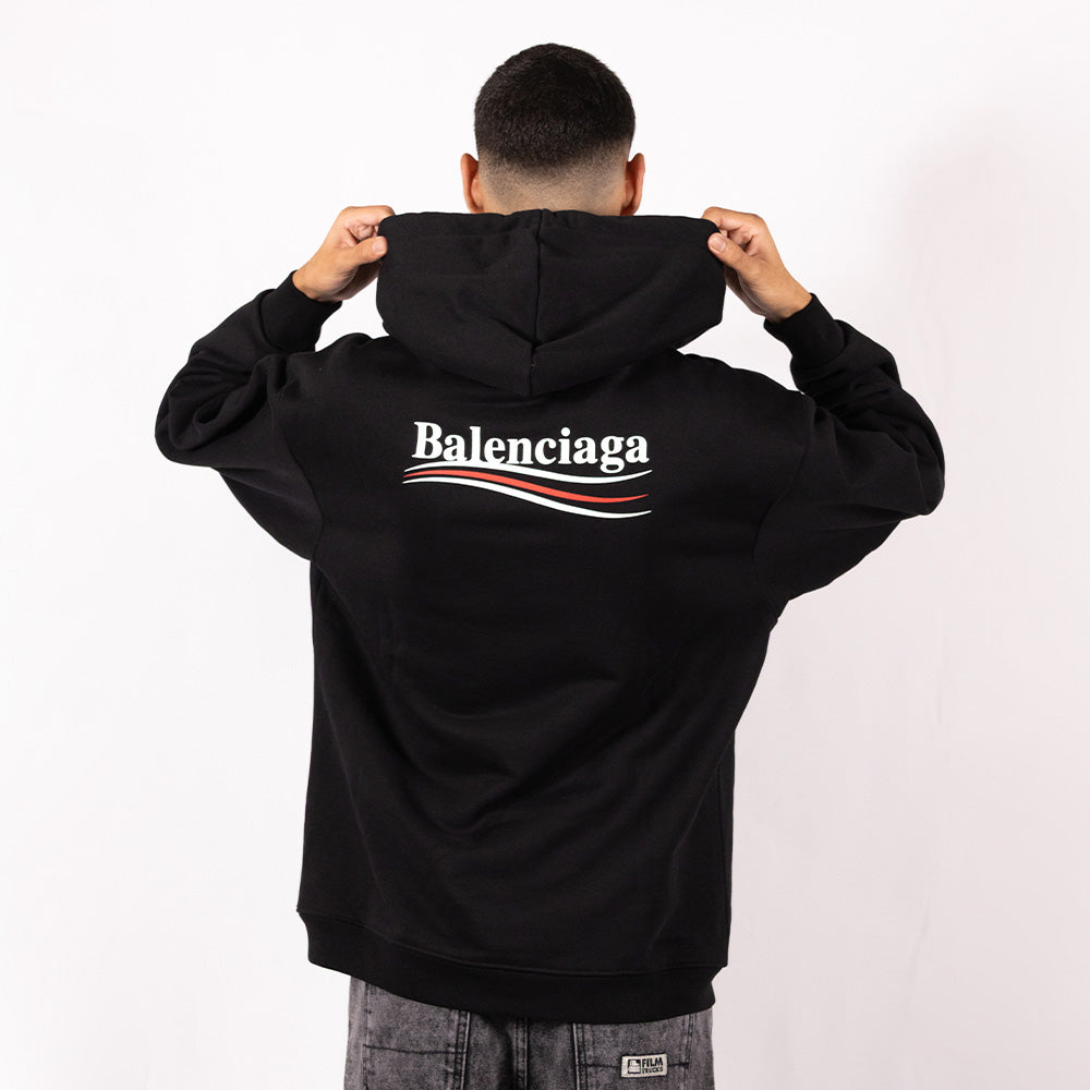 Balenciaga Hoodie Political Campaign Black