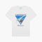 Casablanca T-Shirt Aiiiiir Print Organic Blanc