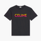 Celine T-Shirt - Fade Logo - Black