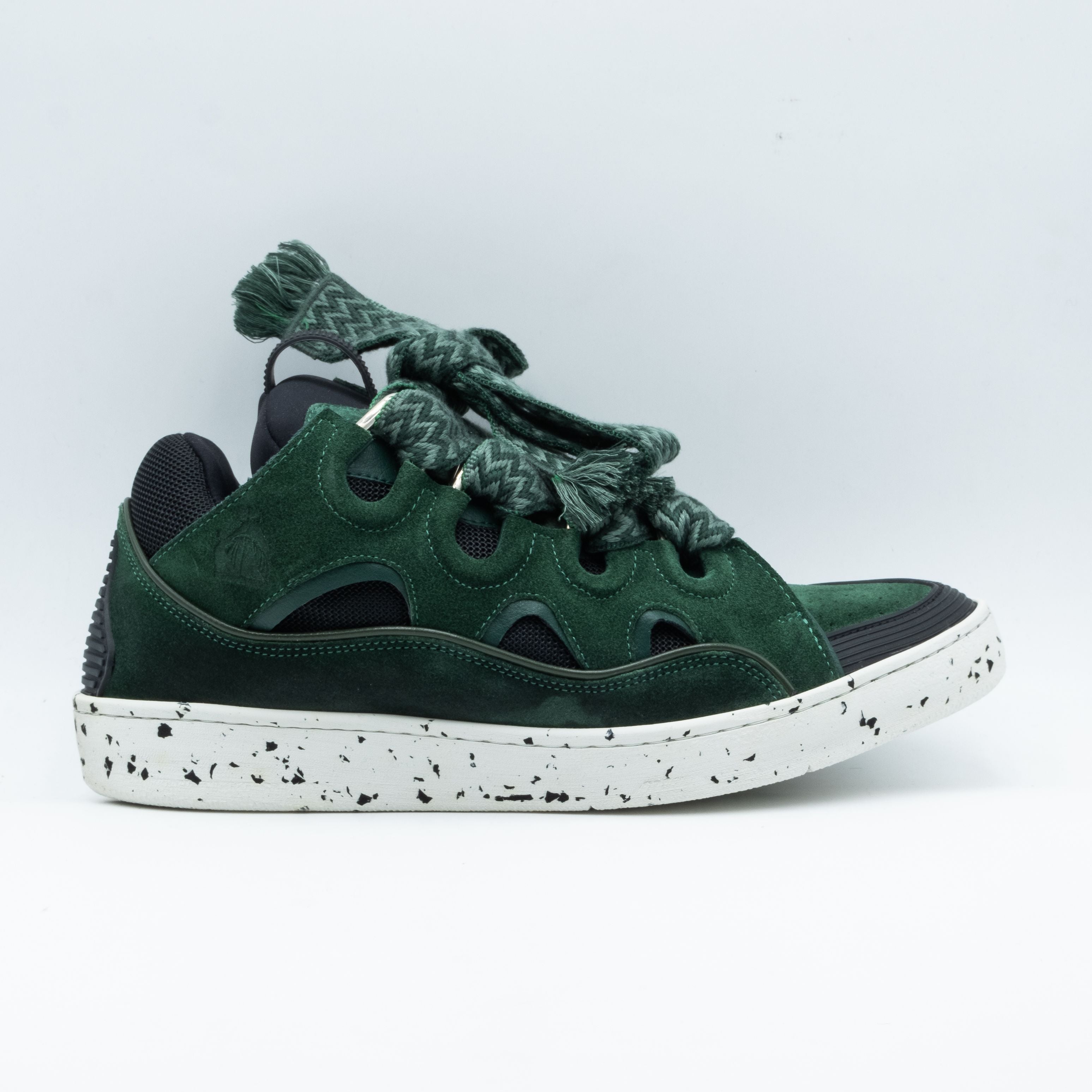 Lanvin Curb Sneaker Green Black #Style_37021