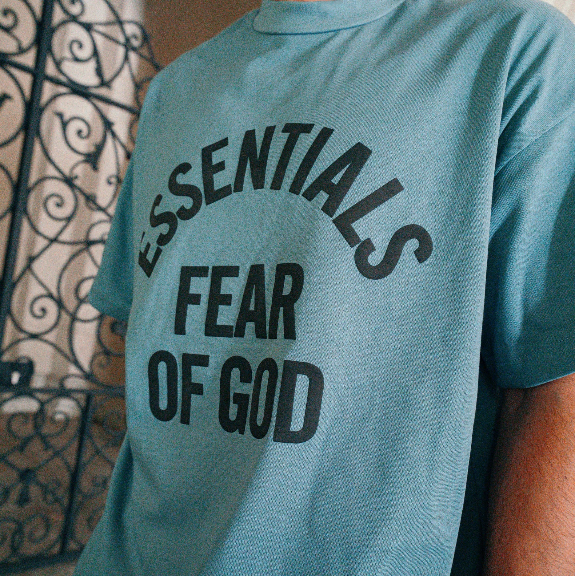 T-shirt Essentials Faded Coastal Campus 90'S Short Sleeve Tee Fear of God
