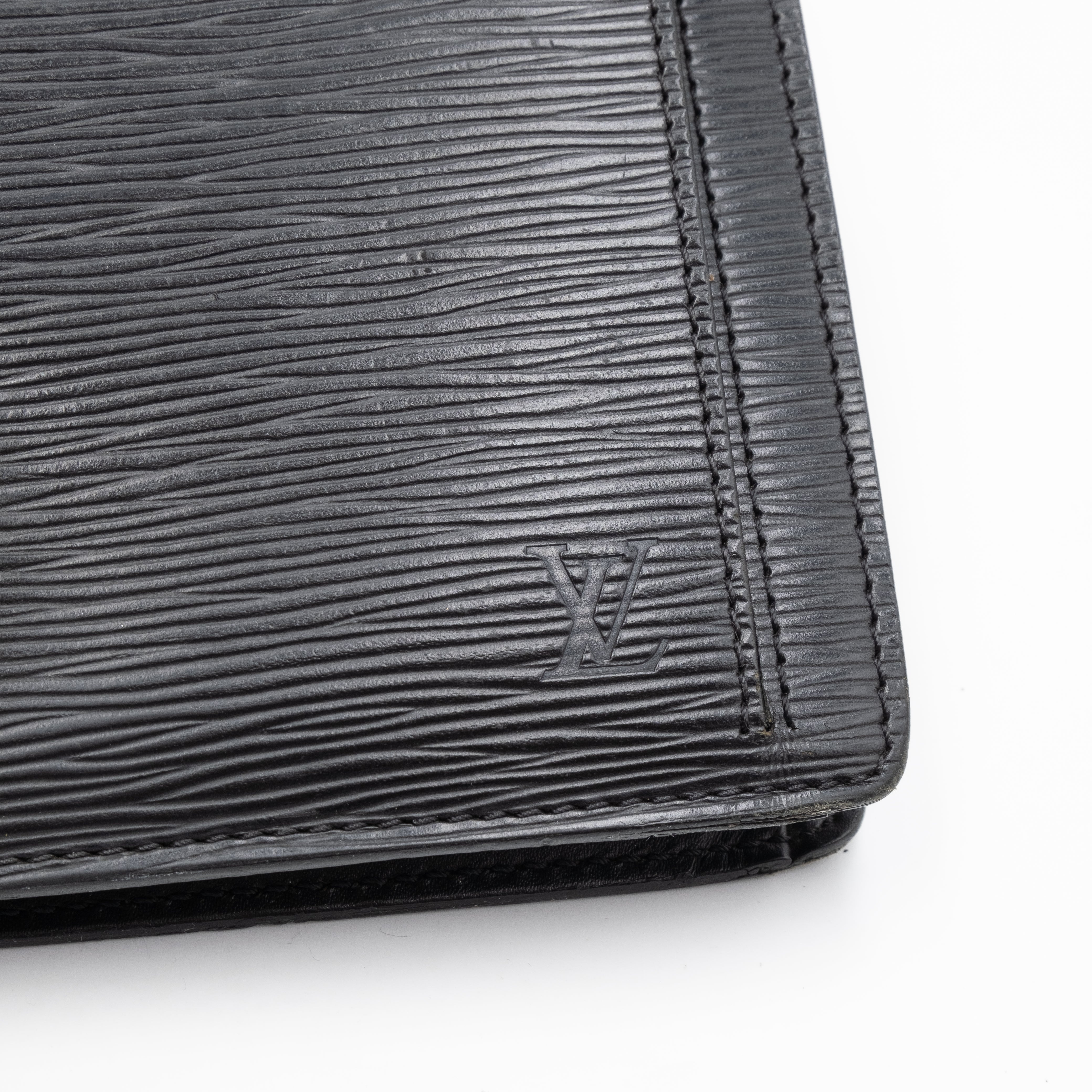 Louis Vuitton Sac Pochette avec Dragonne Cuir Epi Noir