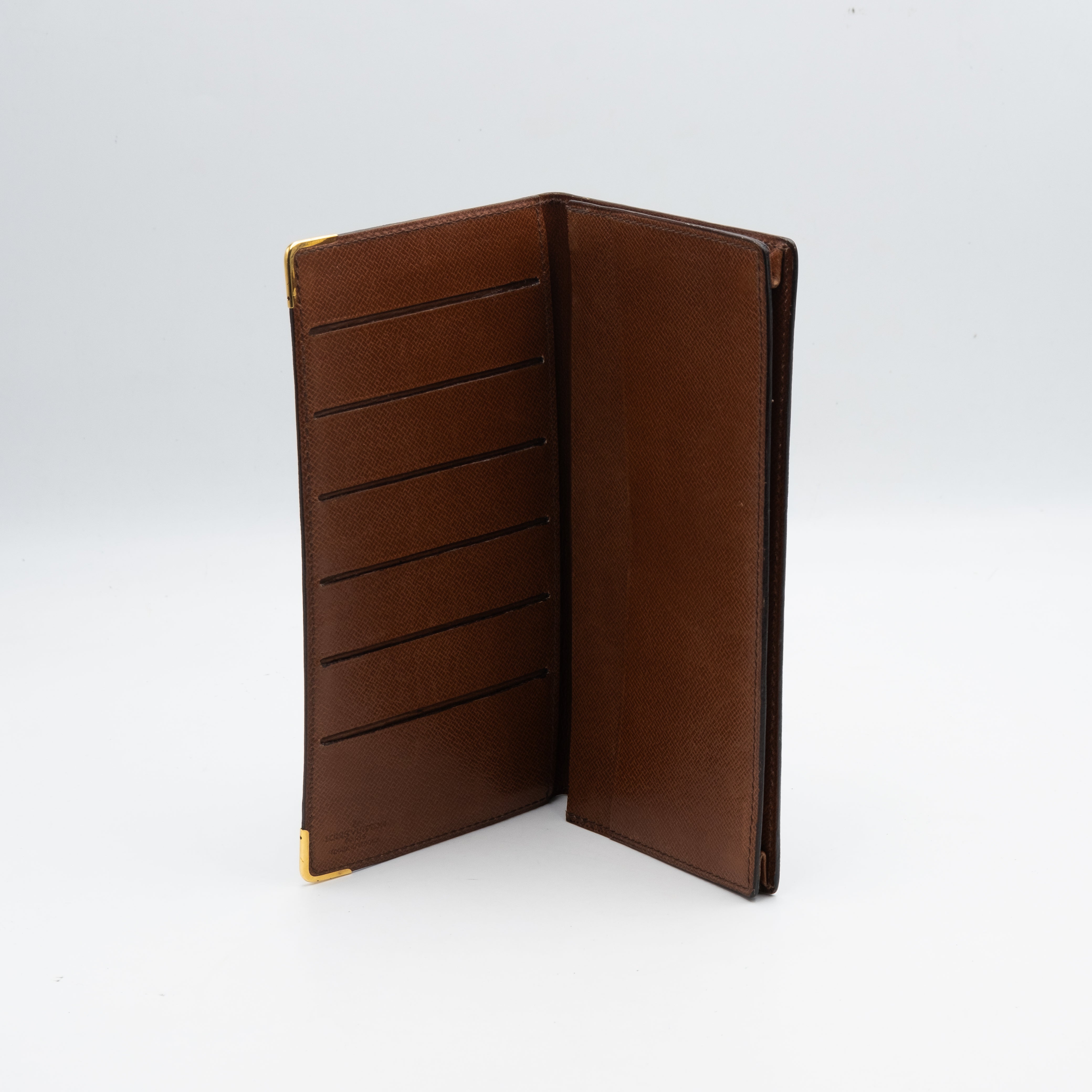 Louis Vuitton Portefeuille Chéquier Monogram Marron
