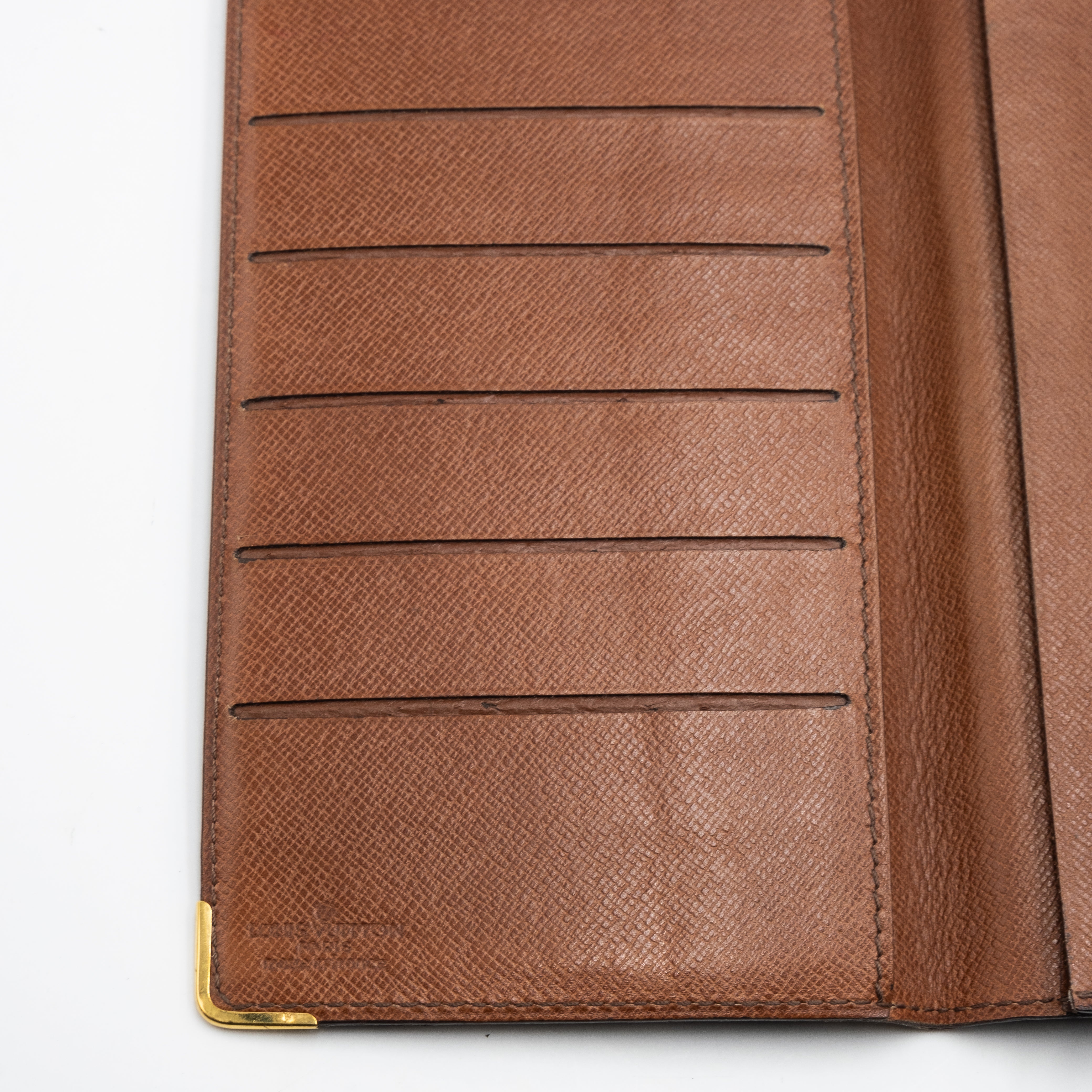 Louis Vuitton Portefeuille Chéquier Monogram Marron