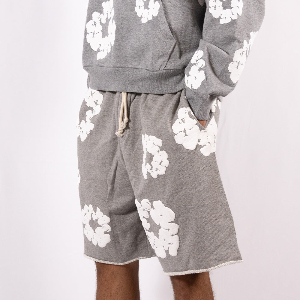 Denim Tears Sweatshort The Cotton Wreath Gray Cotton Unisex
