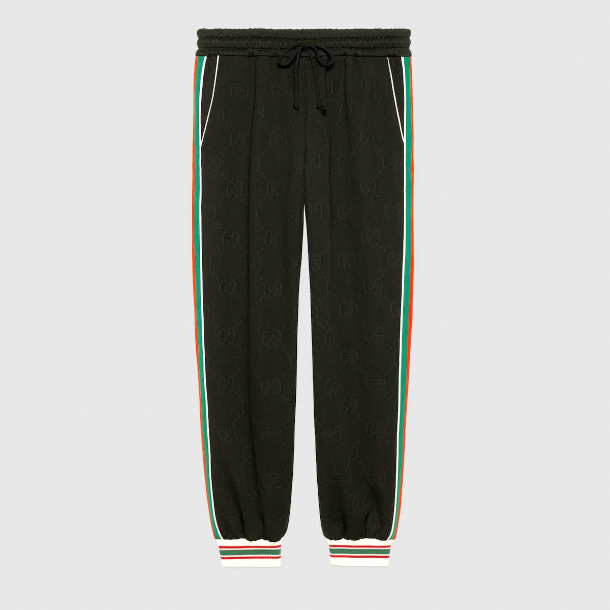 Gucci Black GG Jacquard Jersey Jogging Pants