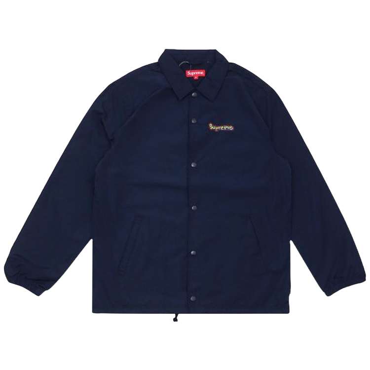 Supreme Jacket - Gonz Logo Coaches - Navy Blue