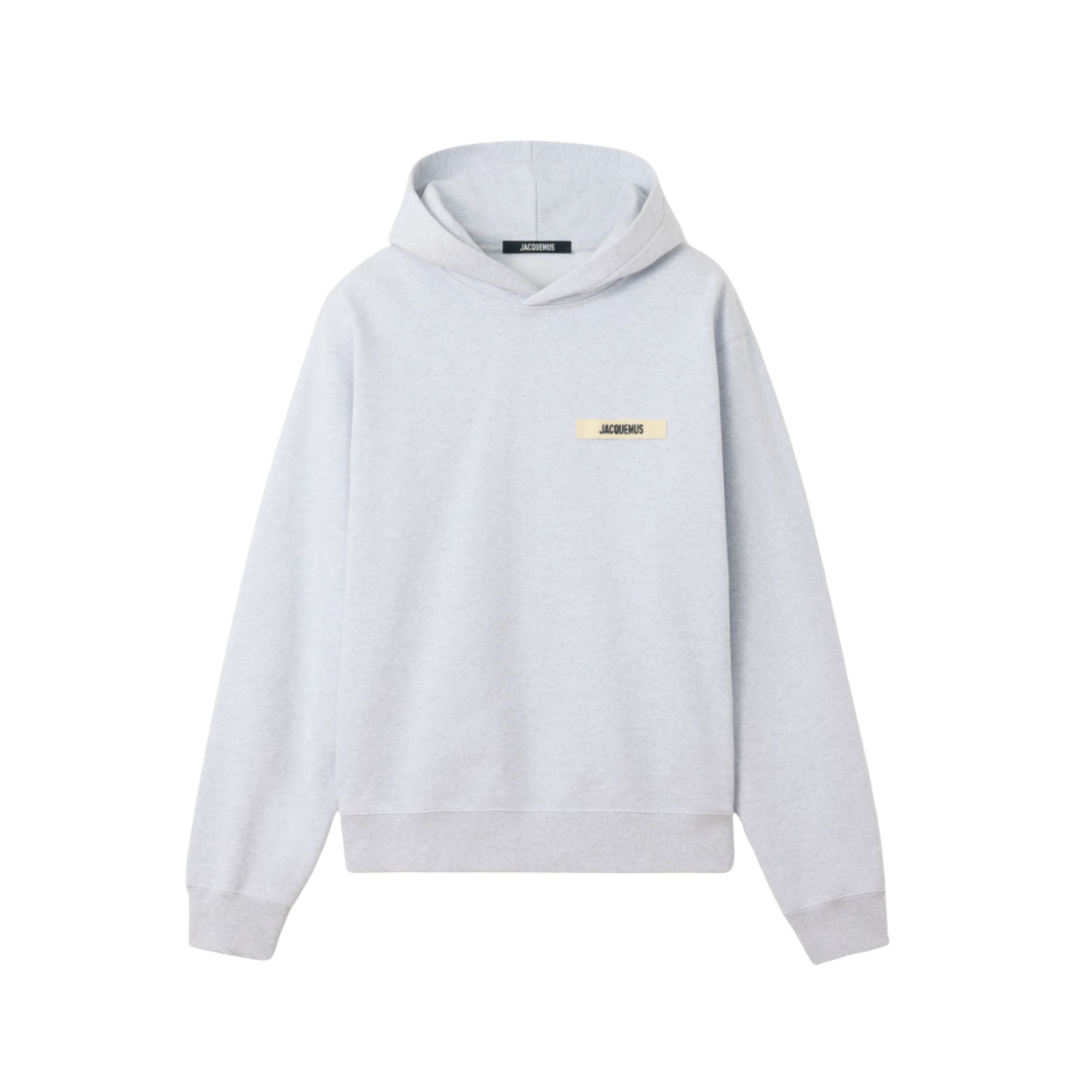 Jacquemus Hoodie Gros Grain Gris Clair