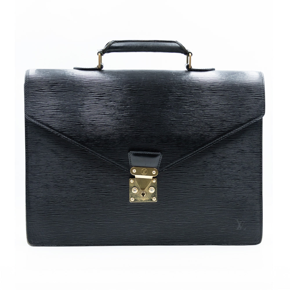 Louis Vuitton Pochette - Serviette Ambassador Epi - Black