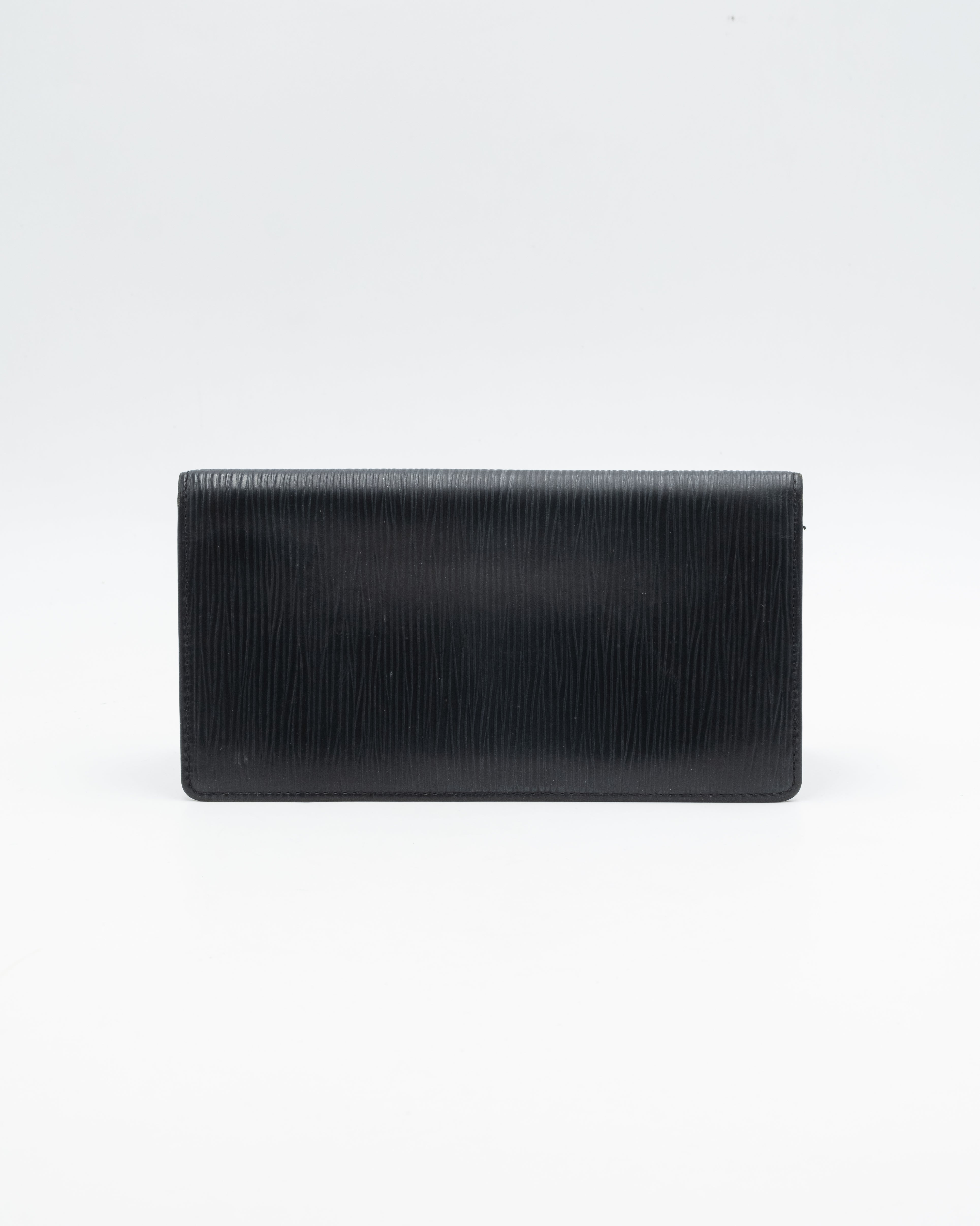 Louis Vuitton Portefeuille Long Epi Noir