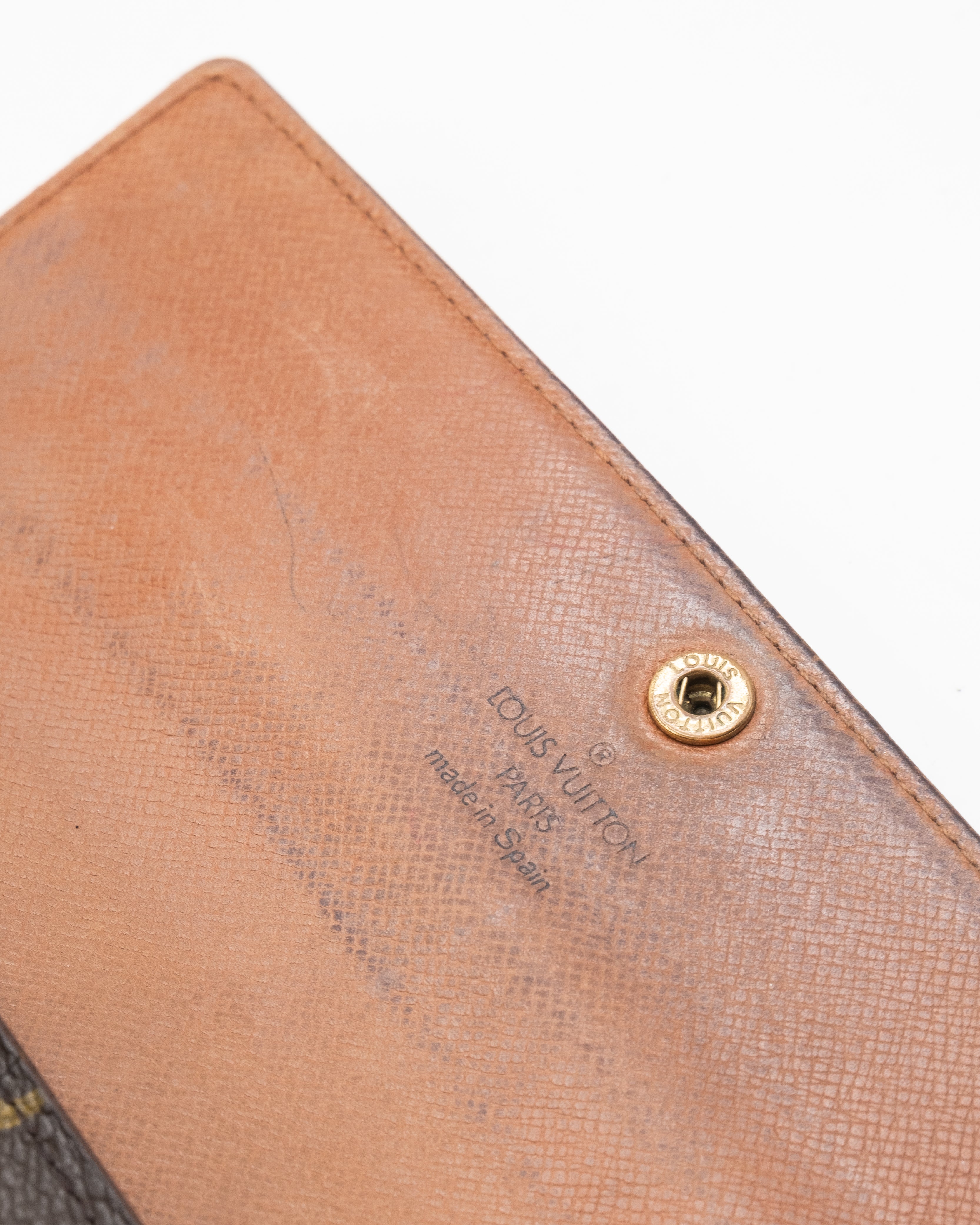 Louis Vuitton Monogram Treasure Wallet Brown