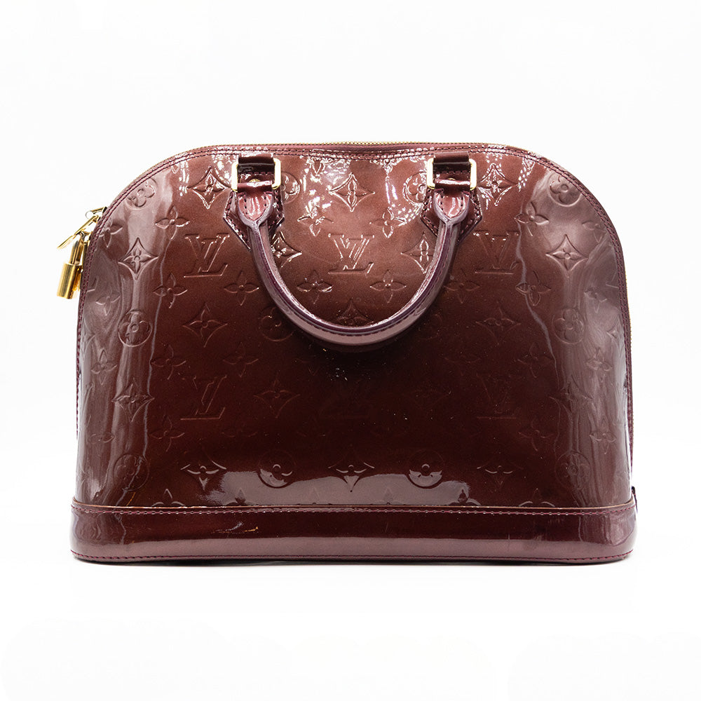 Louis Vuitton Sac à main - Alma MM  - Vernis Aubergine