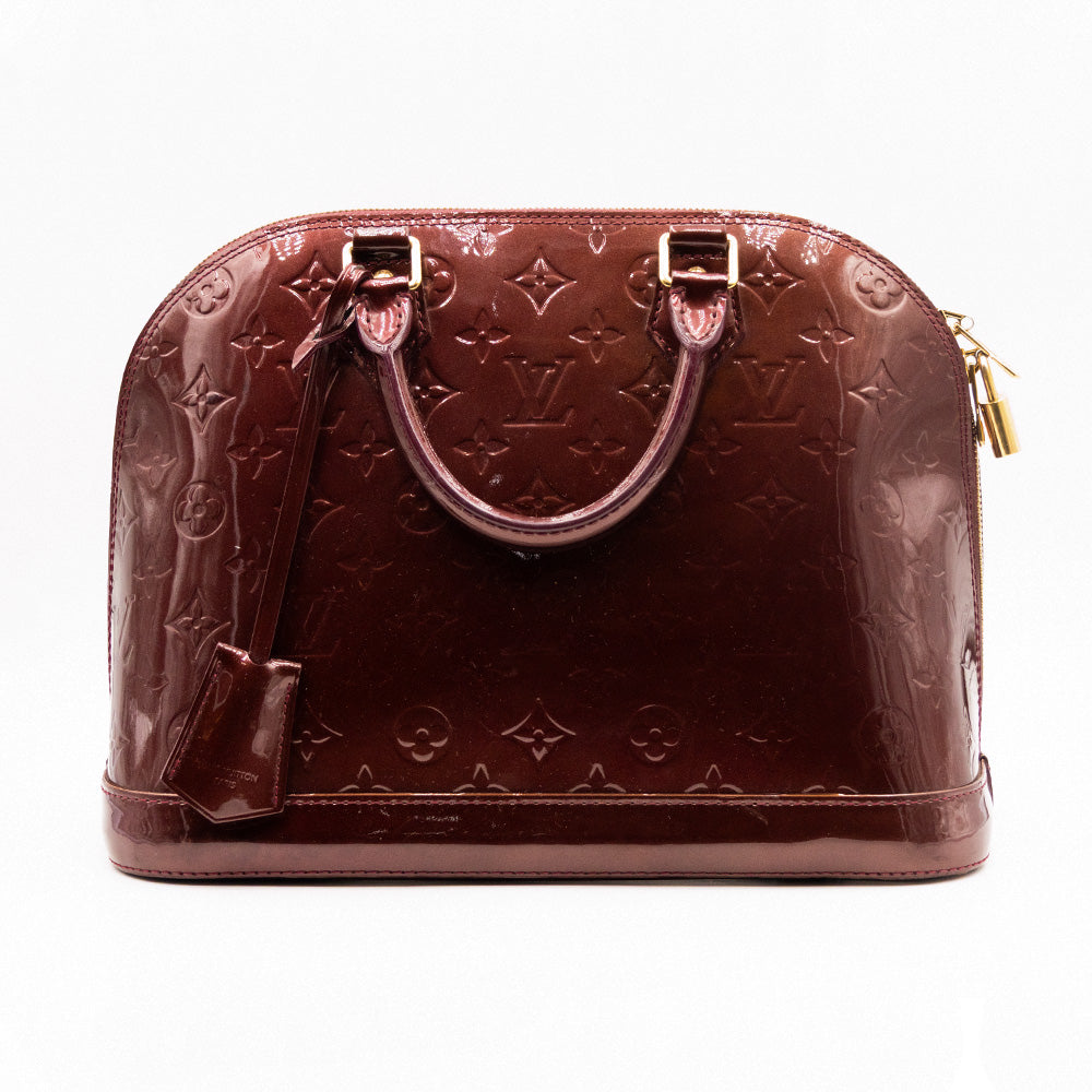 Louis Vuitton Sac à main - Alma MM  - Vernis Aubergine