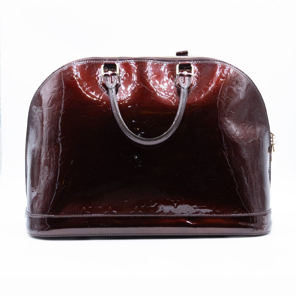 Louis Vuitton Sac à main - Alma MM  - Vernis Aubergine