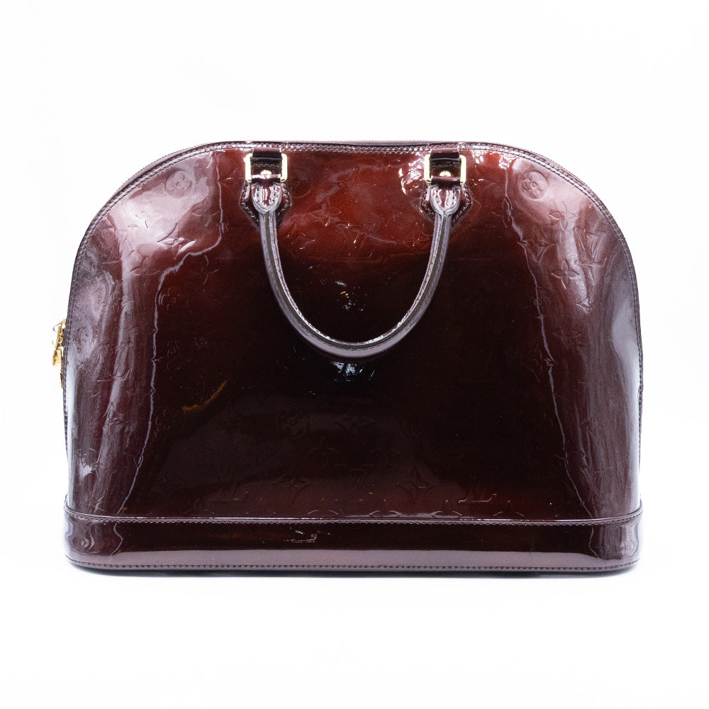 Louis Vuitton Sac à main - Alma MM  - Vernis Aubergine