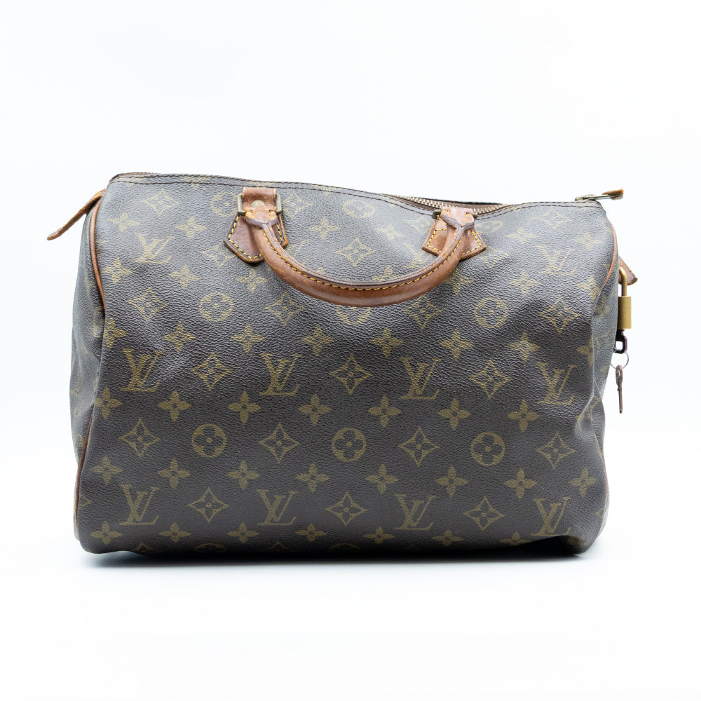 Louis Vuitton Sac à main Speedy 30 Vintage Monogram Marron