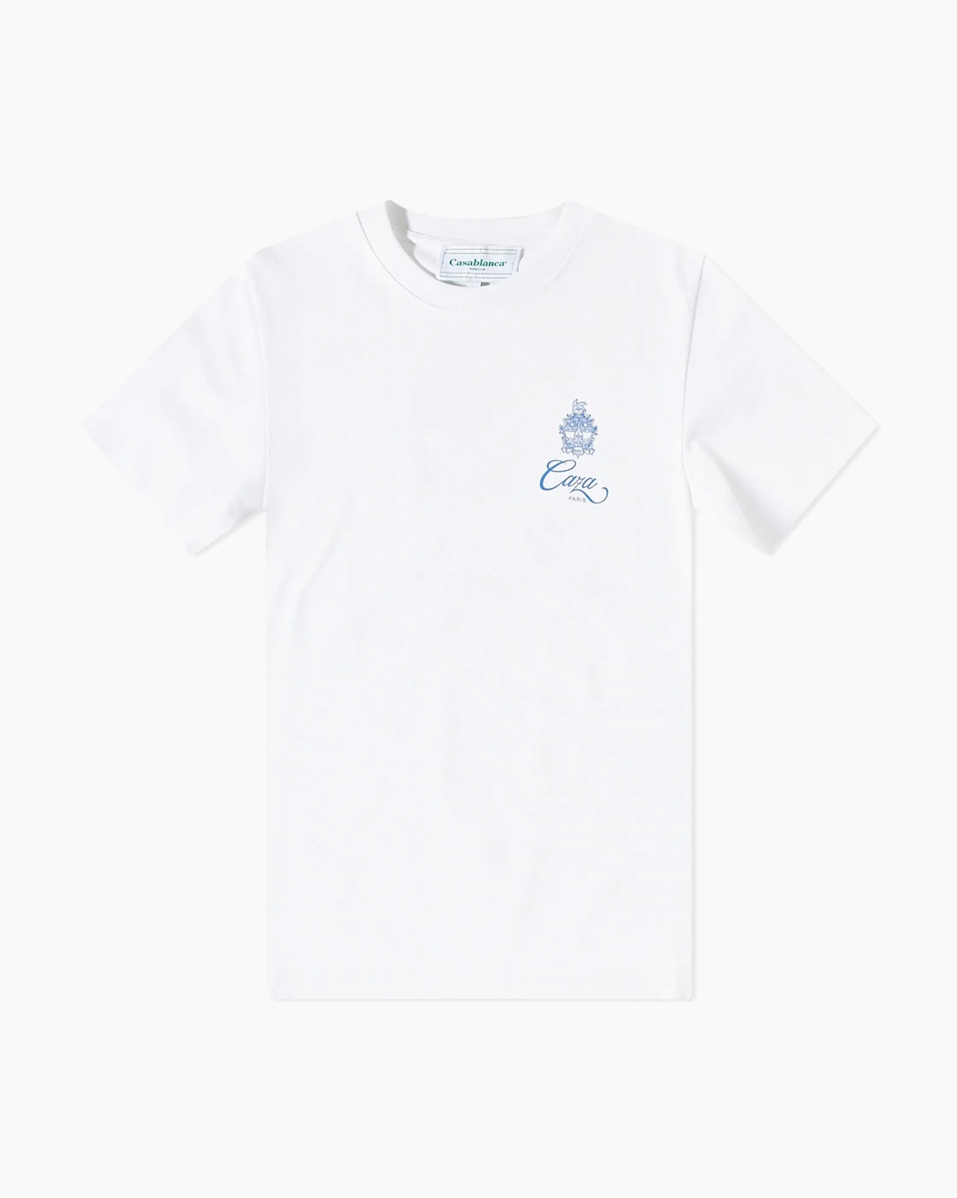 T-Shirt - Caza Emblem - White