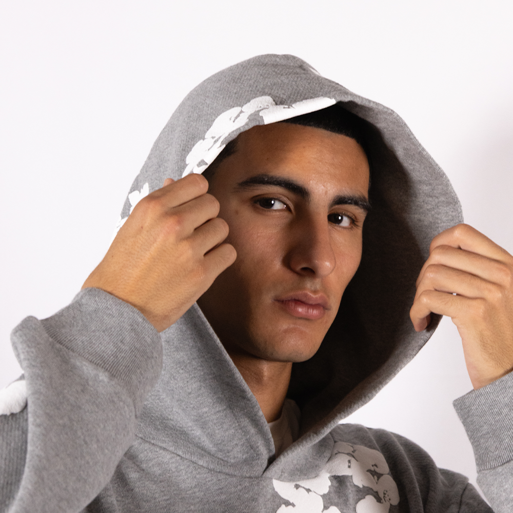 Denim Tears Hoodie The Cotton Wreath Gray