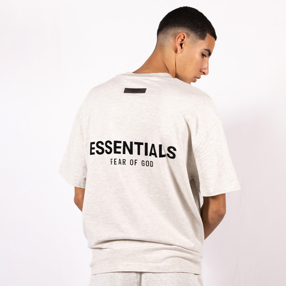 Essentials Fear Of God Light Oatmeal T-shirt Light Gray